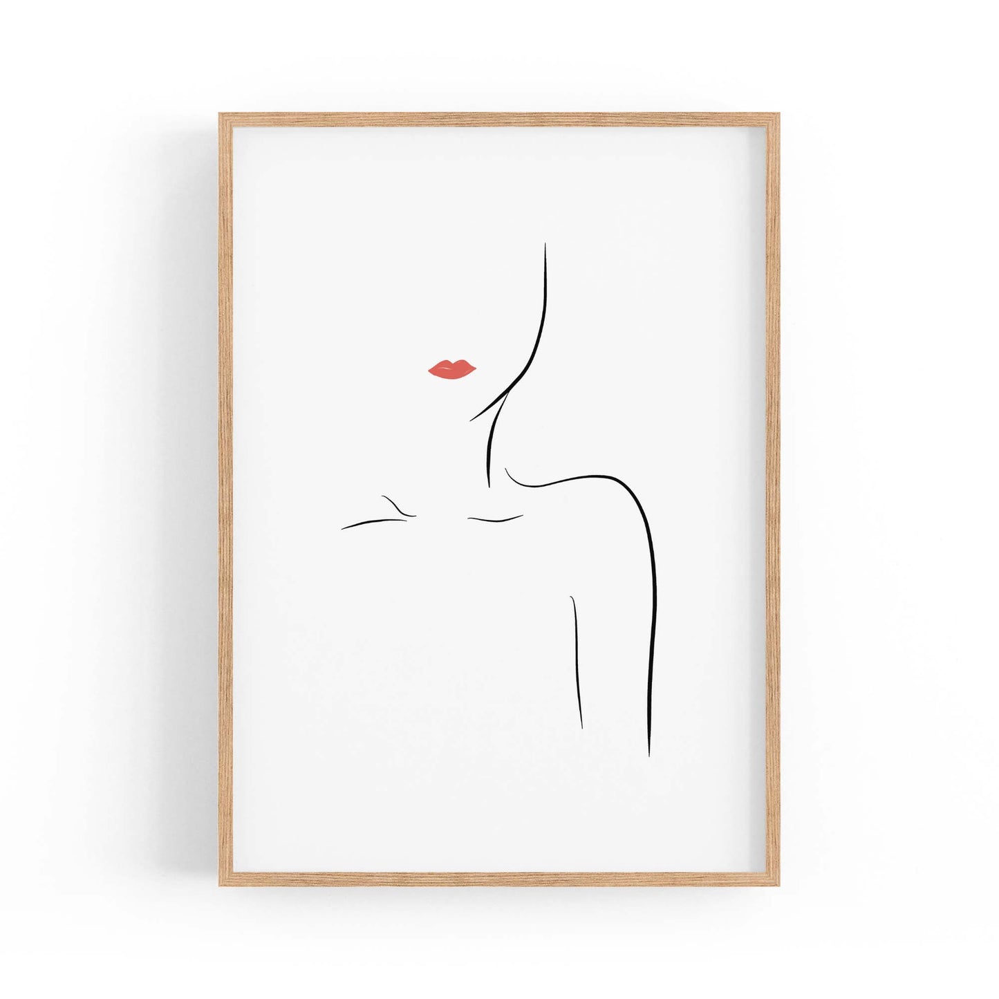 Fashion Minimal Line Drawing Bedroom Wall Art - The Affordable Art Company