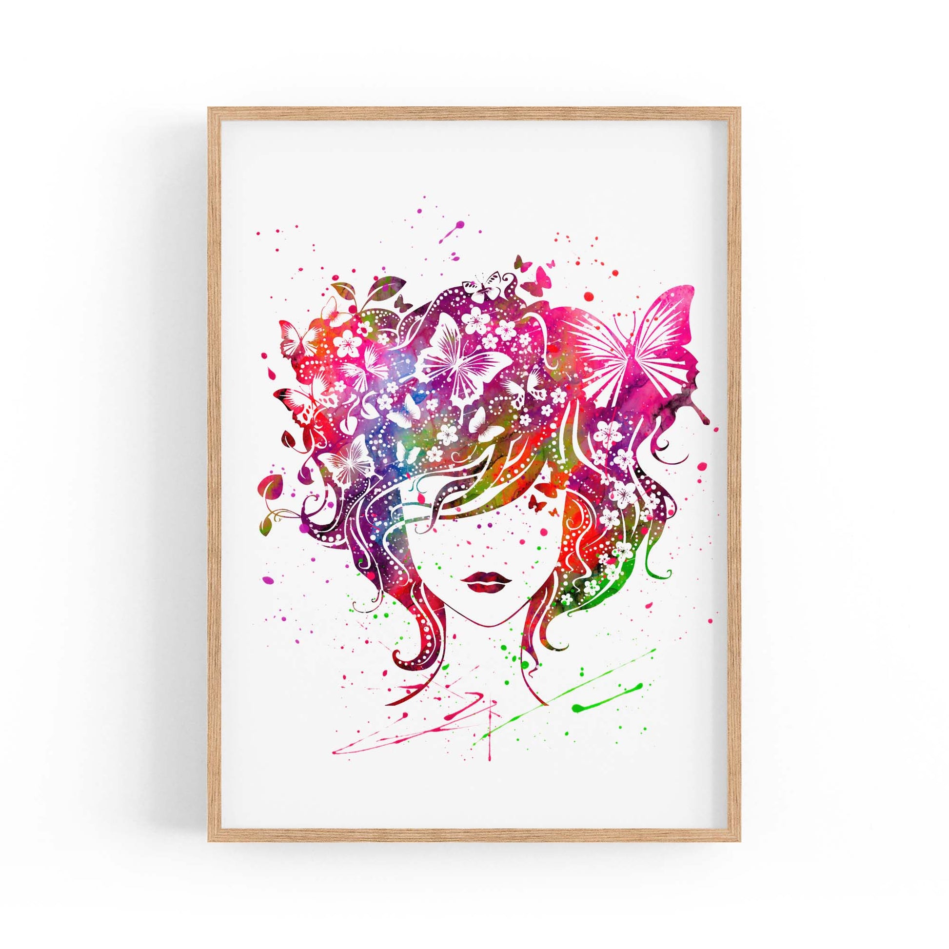 Boho Chic Fashion Girls Bedroom Wall Art - The Affordable Art Company