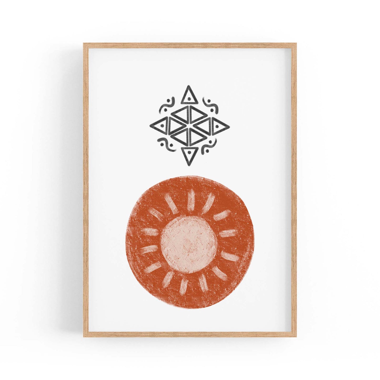 Modern Abstract Shape Minimal Retro Wall Art #8 - The Affordable Art Company