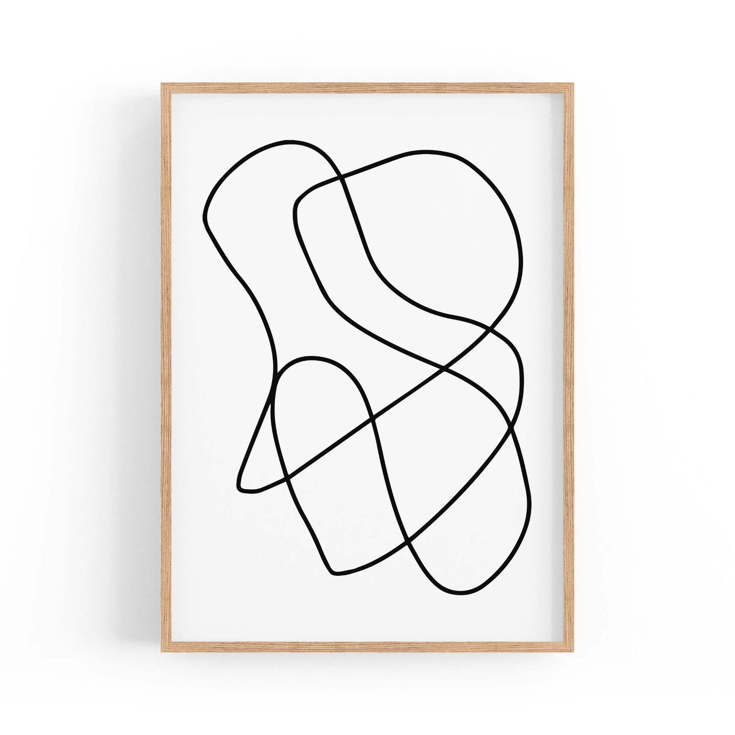 Minimal Abstract Modern Line Artwork Wall Art #5 - The Affordable Art Company