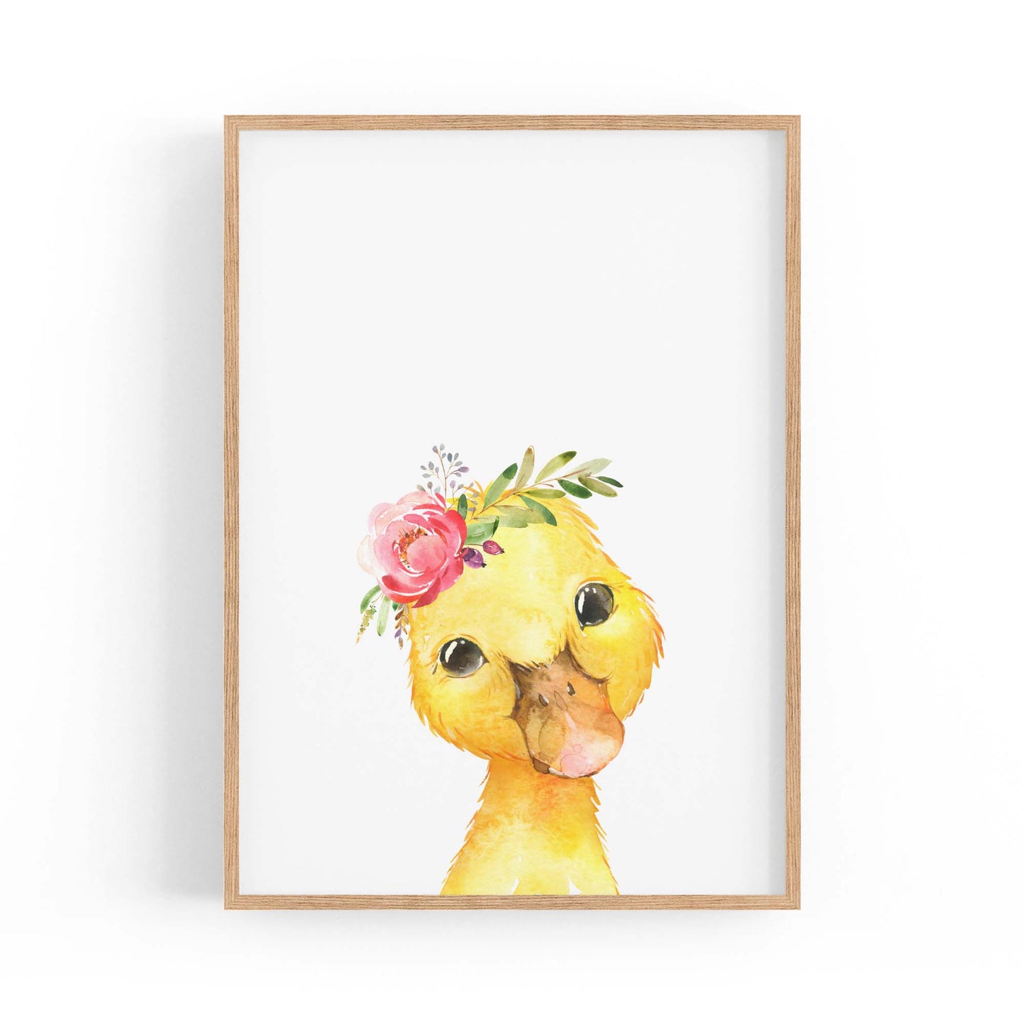 Cute Baby Duck Nursery Animal Gift Wall Art - The Affordable Art Company