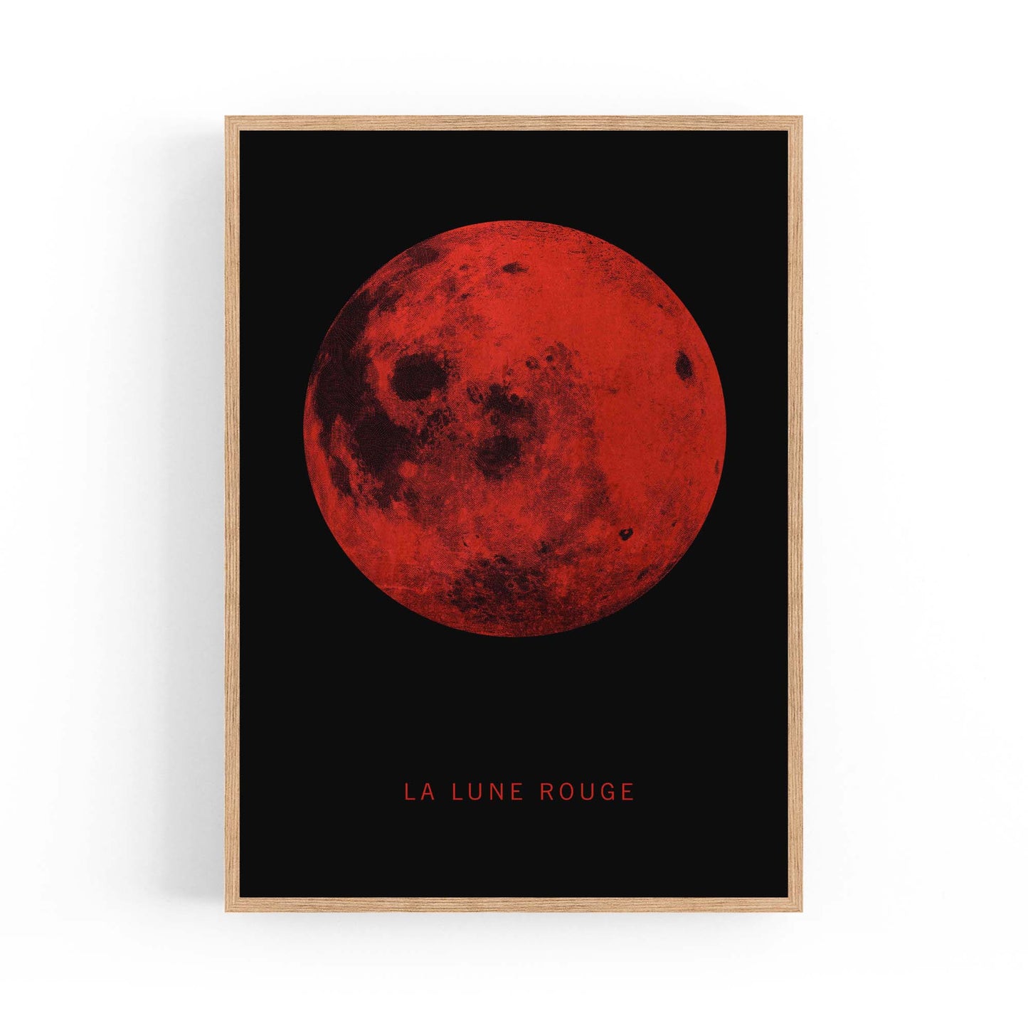 Blood Moon Minimal Artwork Space Wall Art - The Affordable Art Company