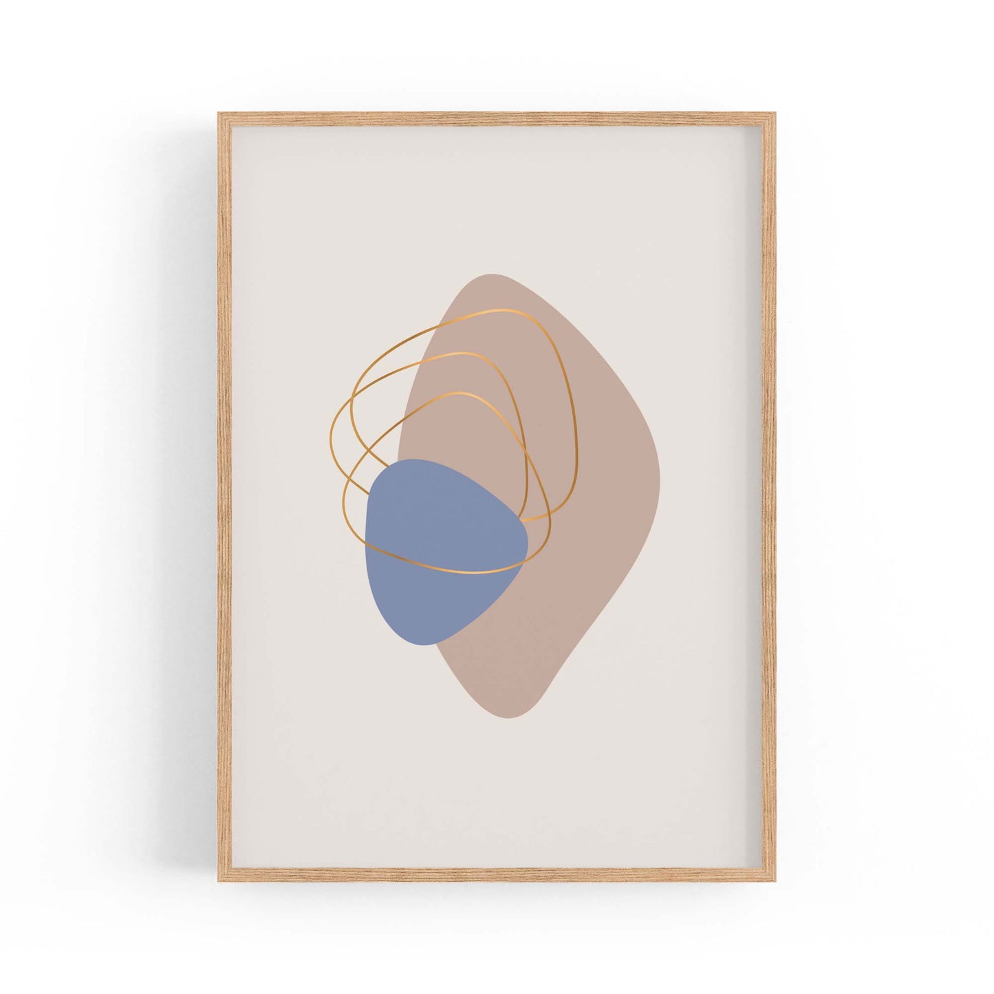 Pale Abstract Shapes Wall Art #5 - The Affordable Art Company