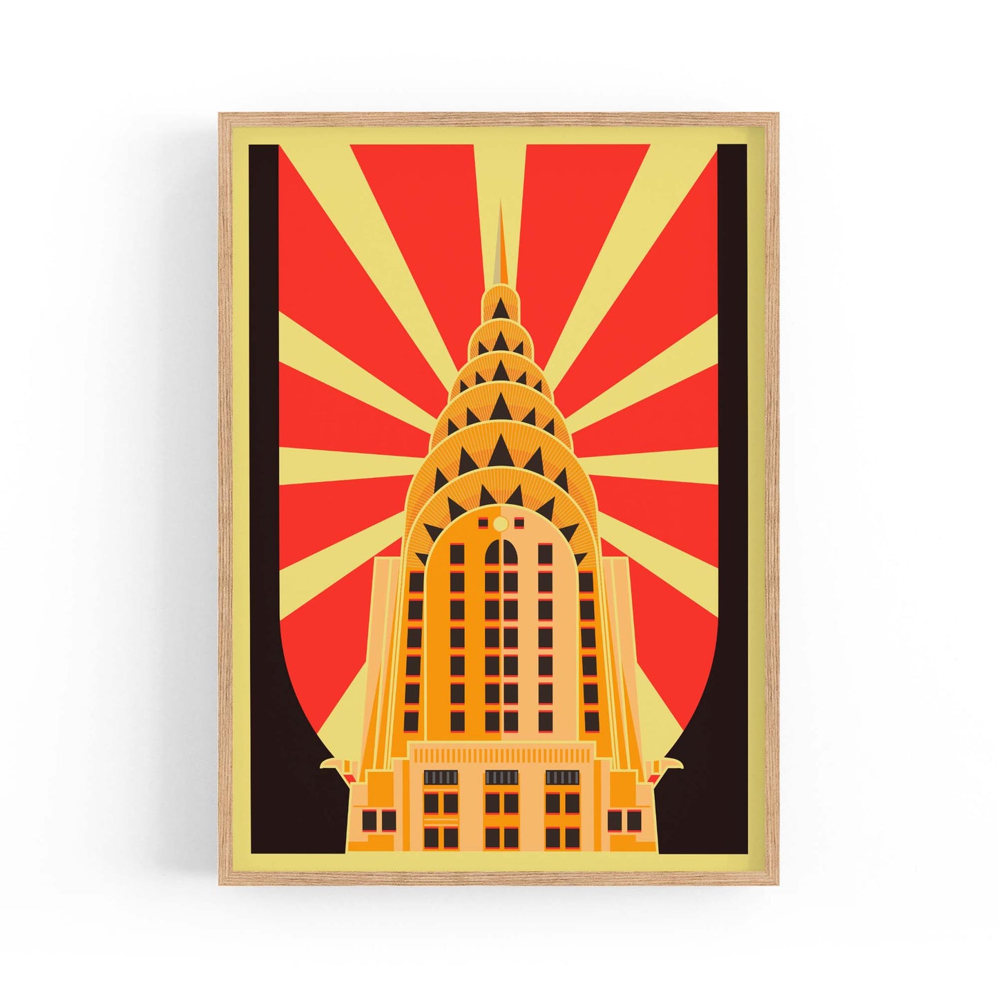 Art Deco Chrysler Building Vintage New York Wall Art - The Affordable Art Company