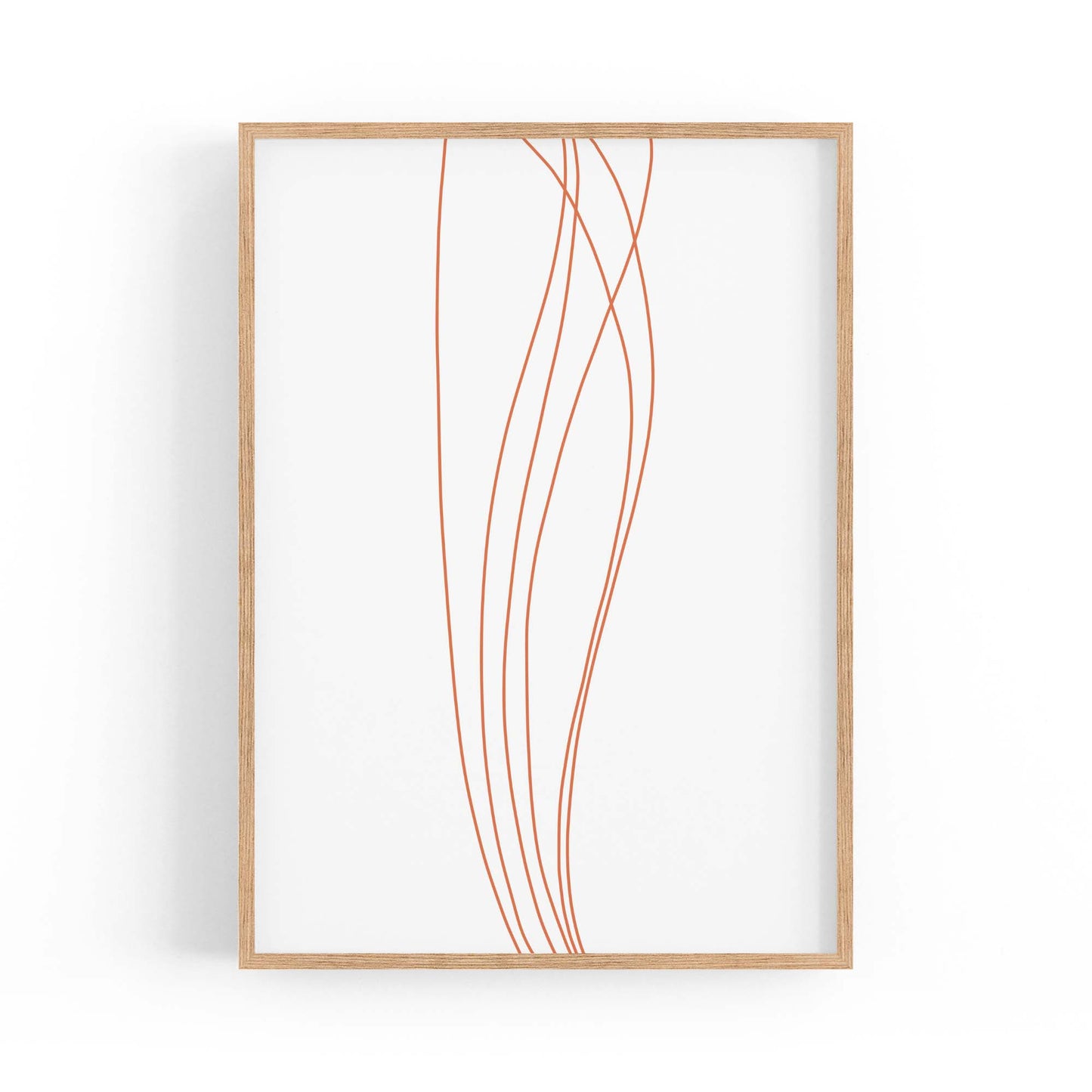 Minimal Waves Line Abstract Wall Art #3 - The Affordable Art Company