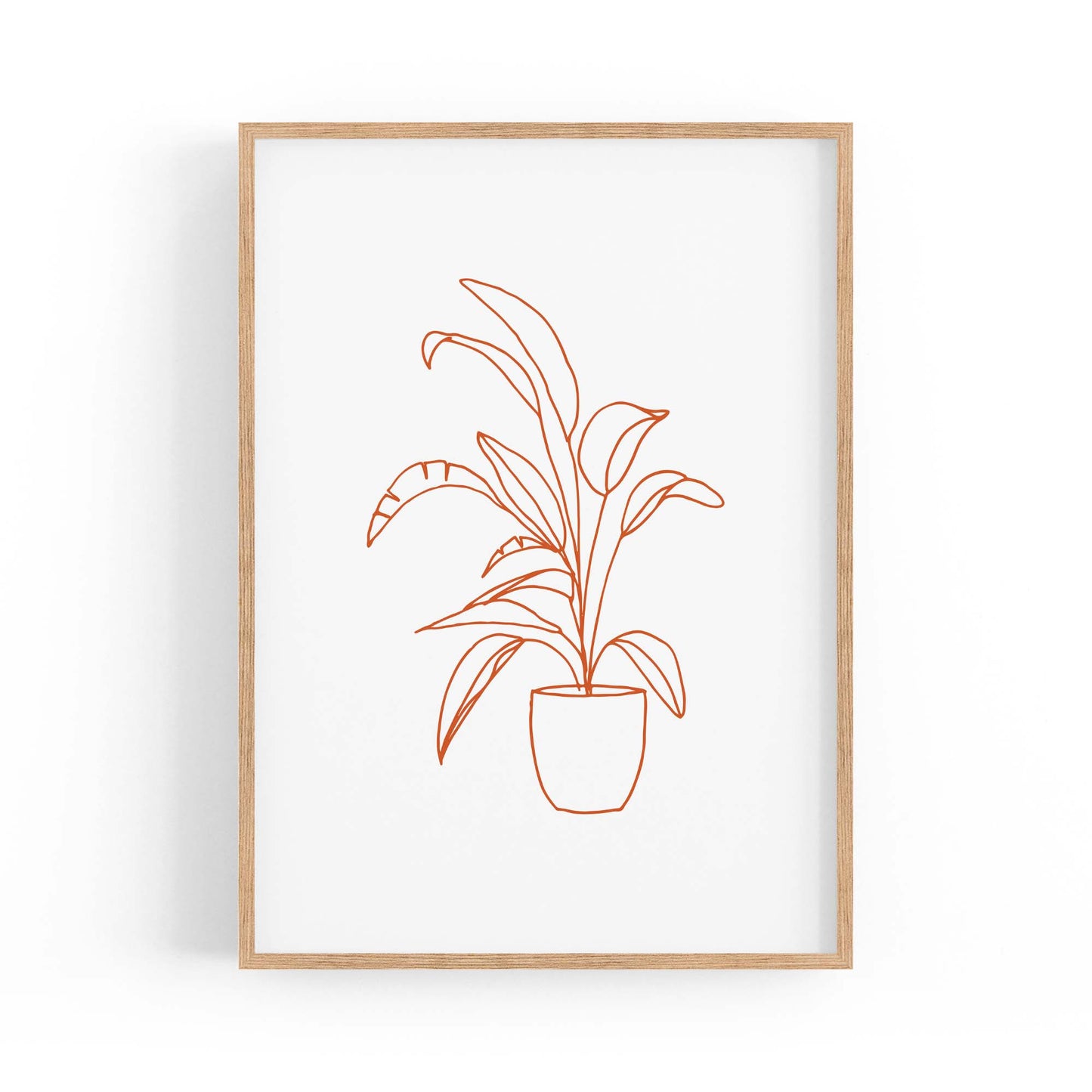 Abstract House Plant Minimal Living Room Wall Art #24 - The Affordable Art Company