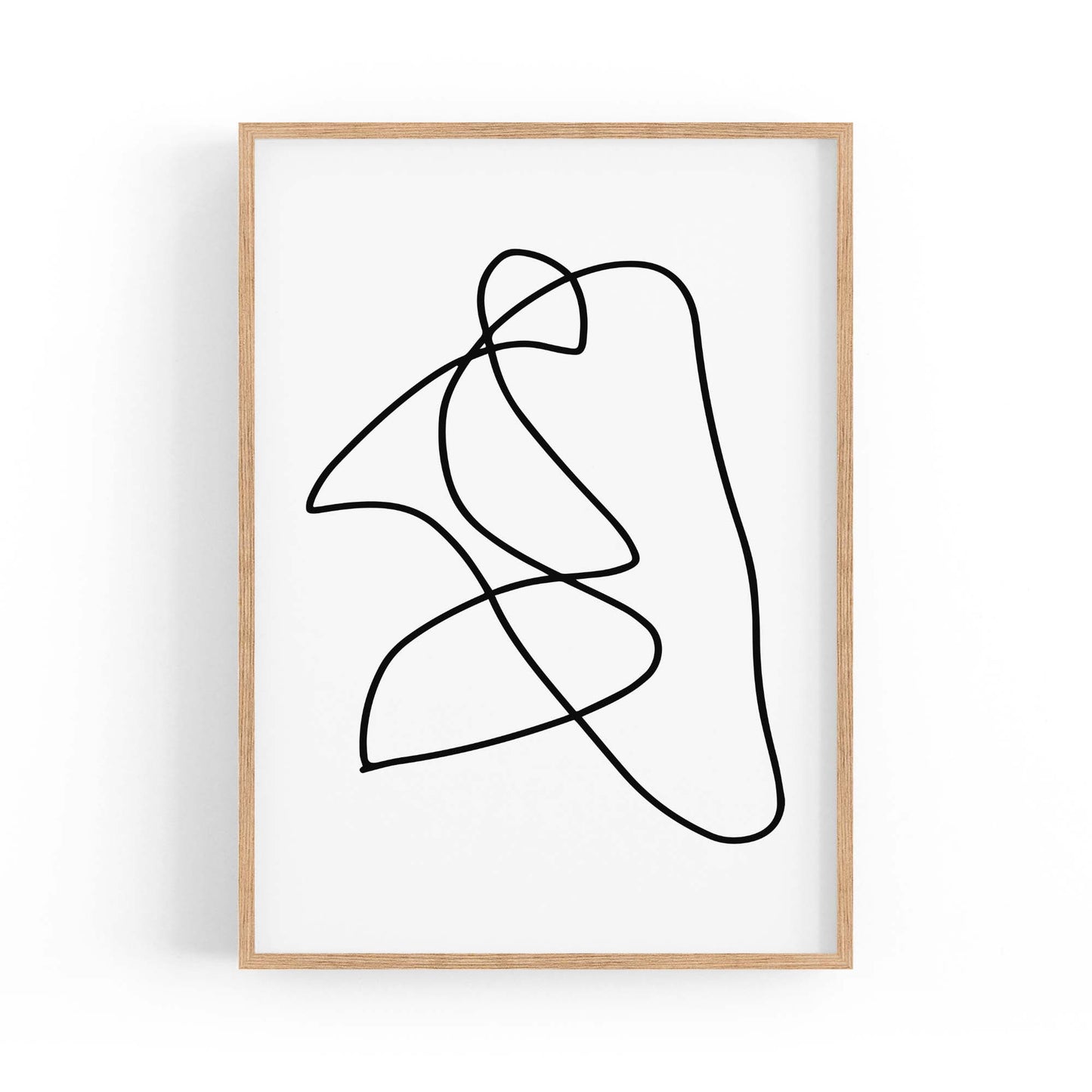 Minimal Abstract Modern Line Artwork Wall Art #6 - The Affordable Art Company