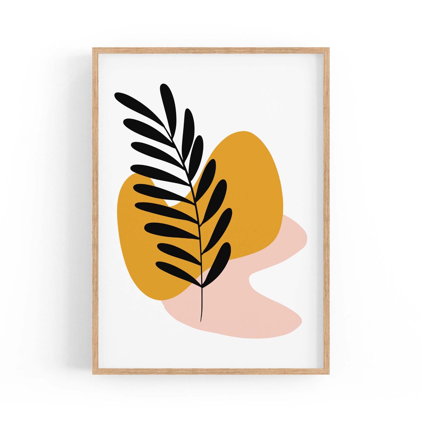 Abstract House Plant Minimal Living Room Wall Art #5 - The Affordable Art Company