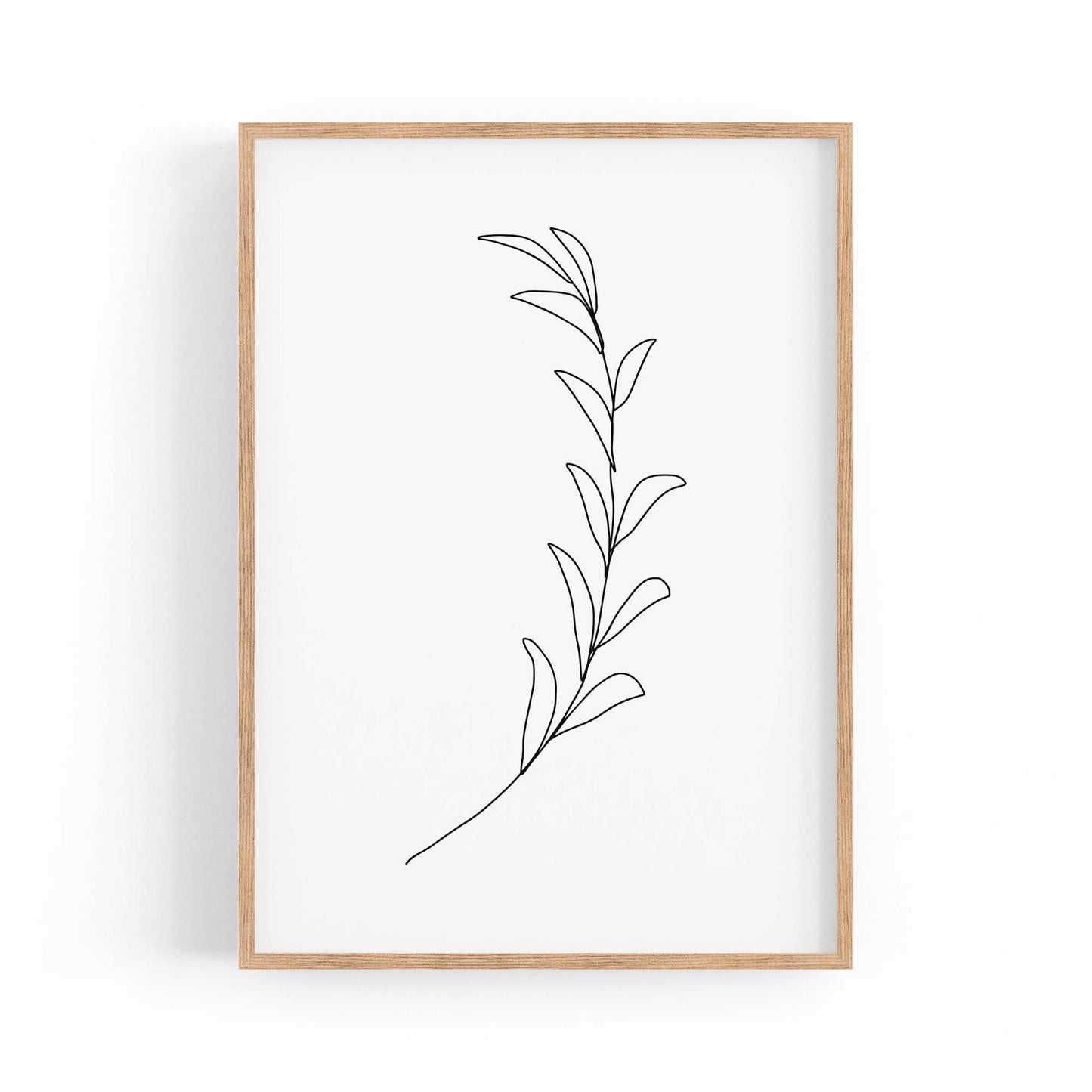 Minimal Floral Drawing Flower Abstract Wall Art #45 - The Affordable Art Company