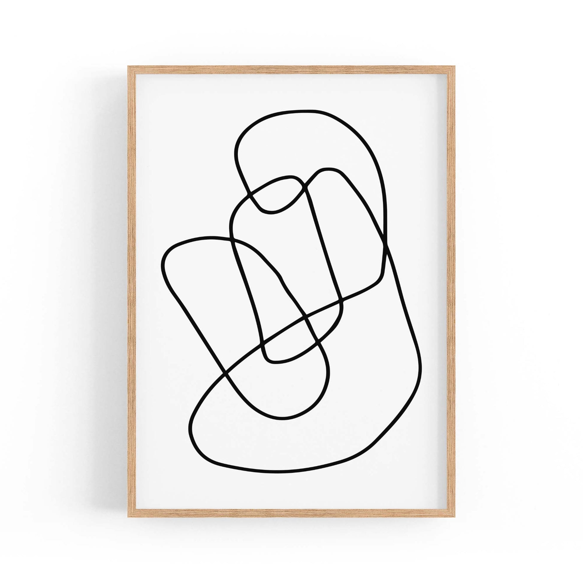 Minimal Abstract Modern Line Artwork Wall Art #1 - The Affordable Art Company