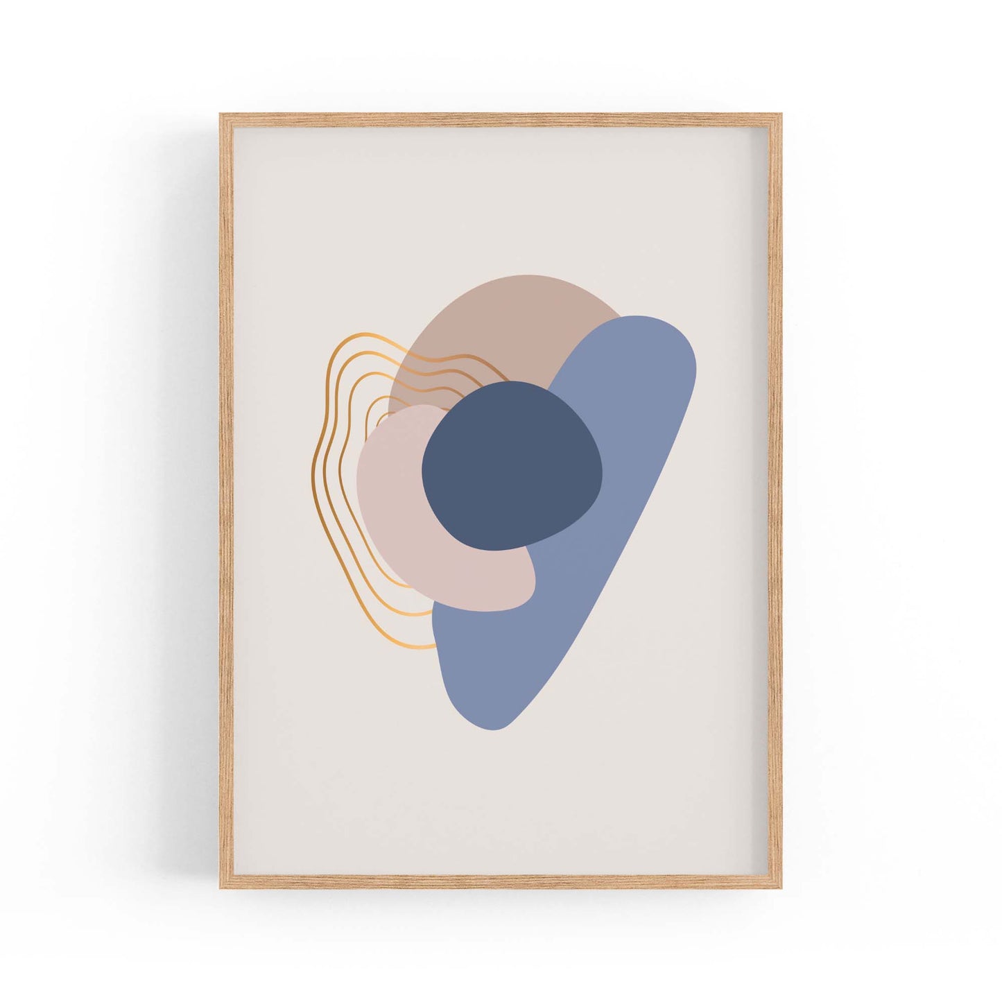 Pale Abstract Shapes Wall Art #8 - The Affordable Art Company