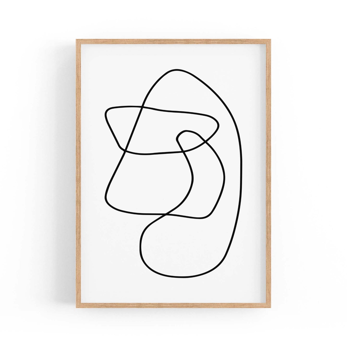 Minimal Abstract Modern Line Artwork Wall Art #3 - The Affordable Art Company