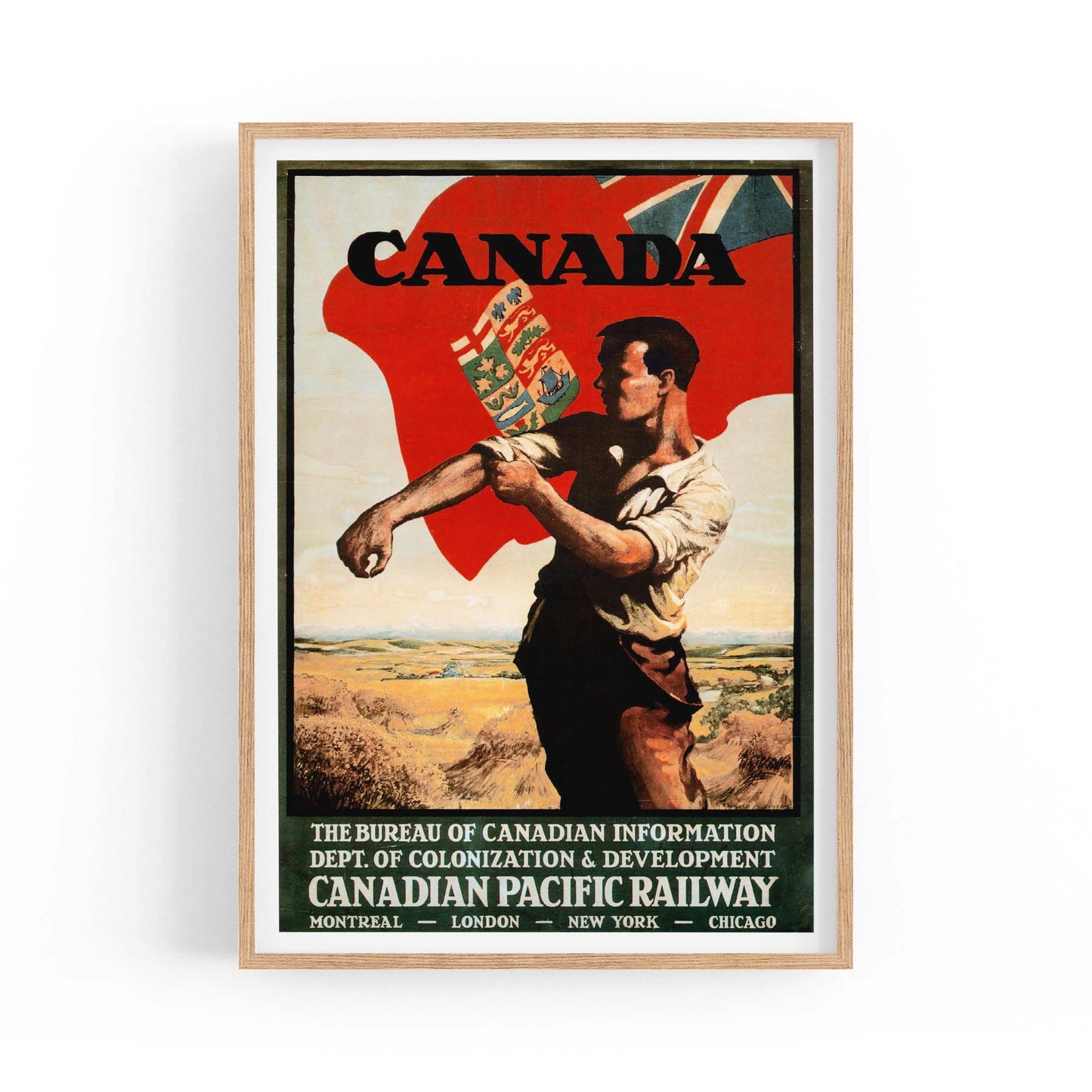 Canadian Pacific Vintage Shipping Advert Wall Art #1 - The Affordable Art Company