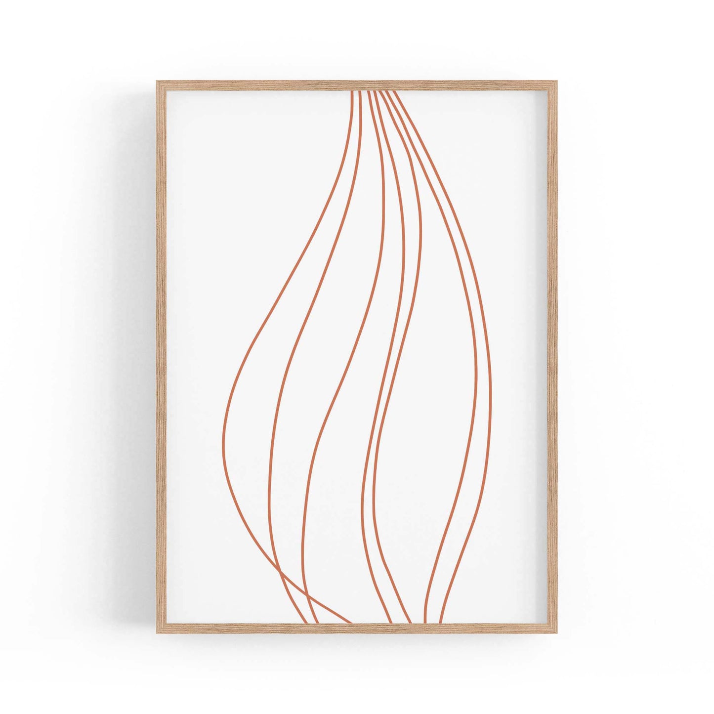 Abstract Line Artwork Minimal Modern Wall Art #1 - The Affordable Art Company