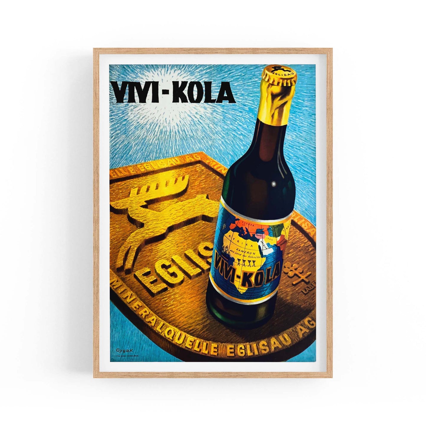 Vivi Kola Vintage Drinks Advert Wall Art - The Affordable Art Company