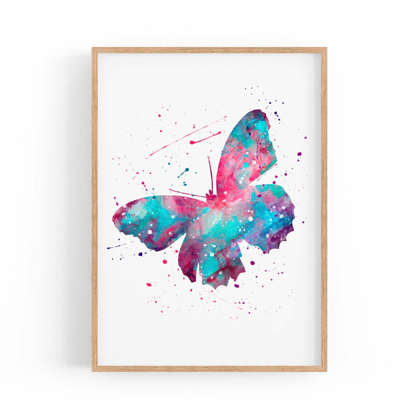 Butterfly Cute Nursery Baby Toddler Wall Art #2 - The Affordable Art Company