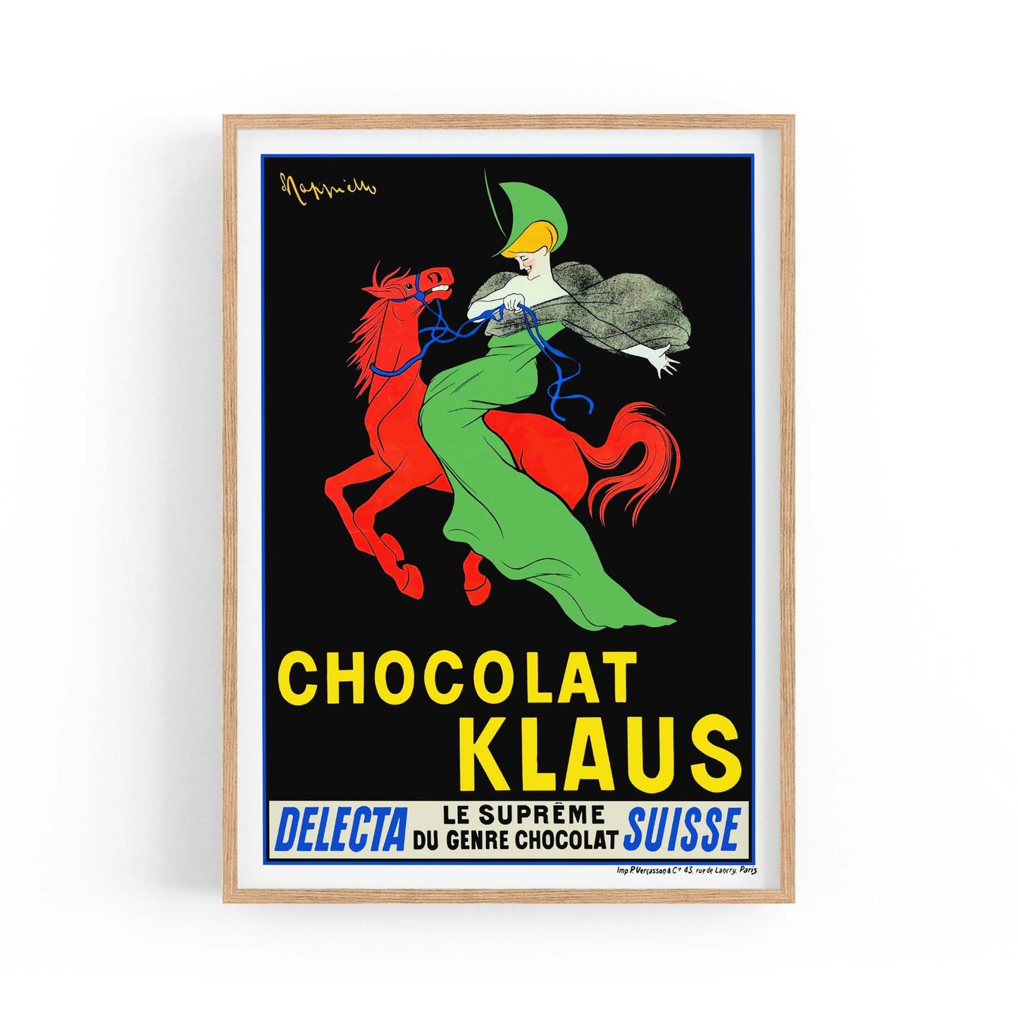 Chocolate Klaus Vintage Food Advert Wall Art - The Affordable Art Company