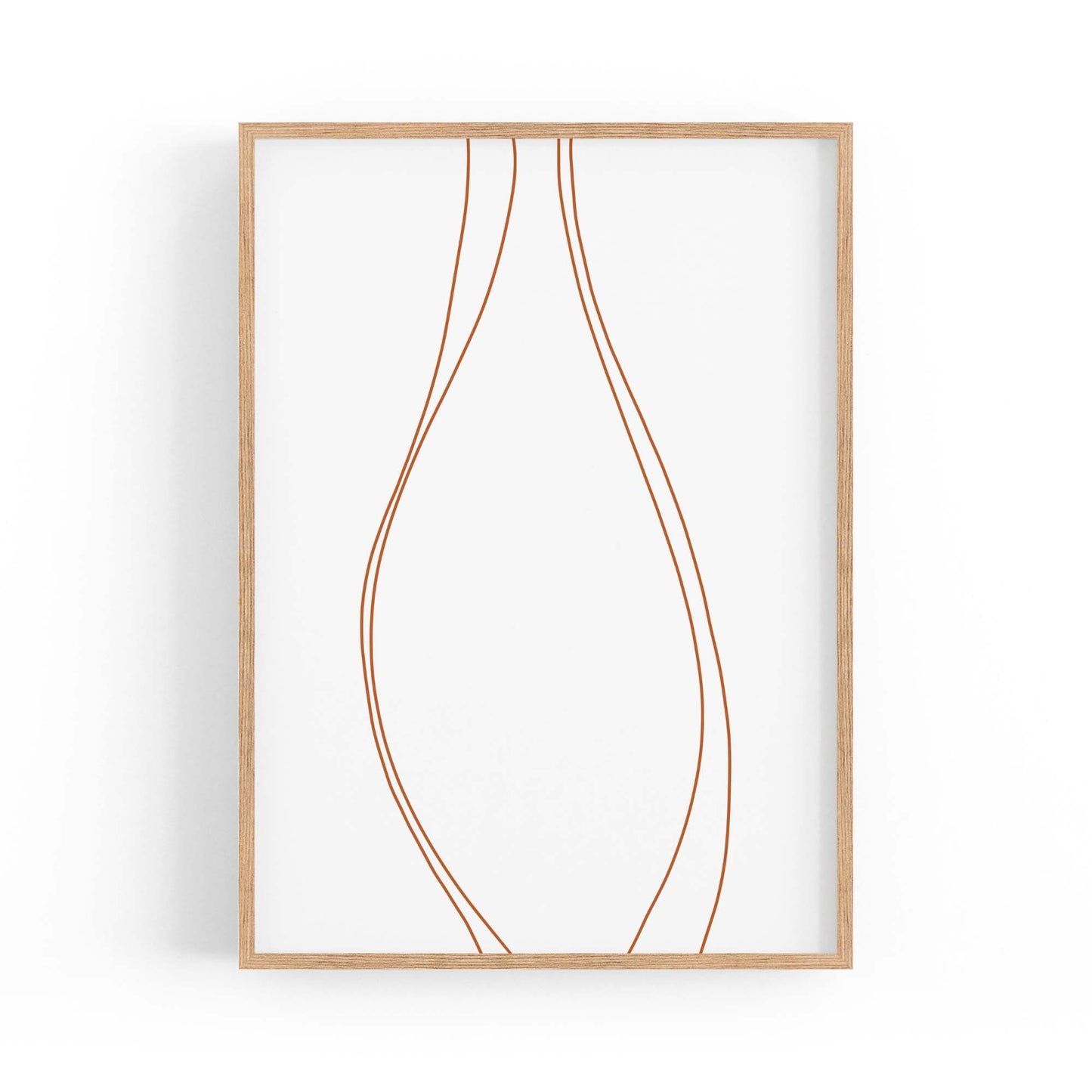 Minimal Waves Line Abstract Wall Art #2 - The Affordable Art Company