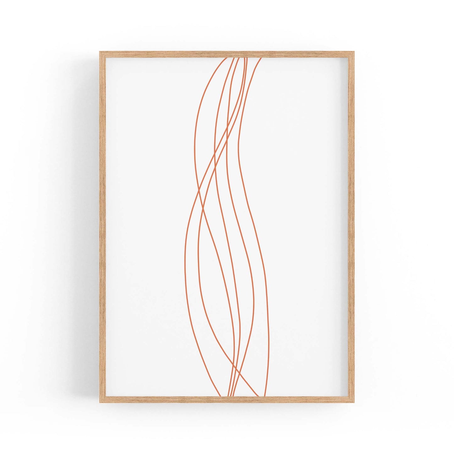 Minimal Waves Line Abstract Wall Art #4 - The Affordable Art Company