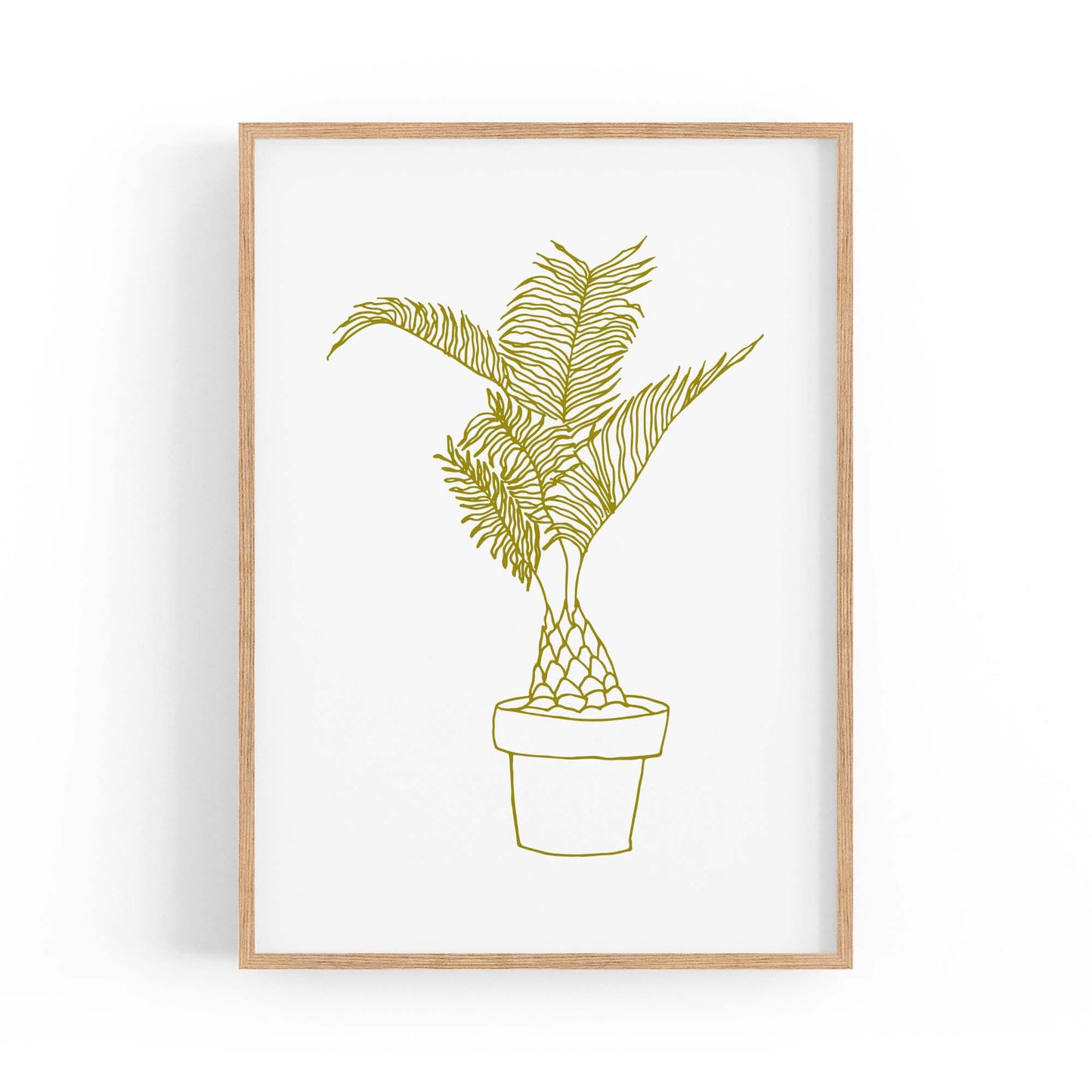 Abstract House Plant Minimal Living Room Wall Art #23 - The Affordable Art Company