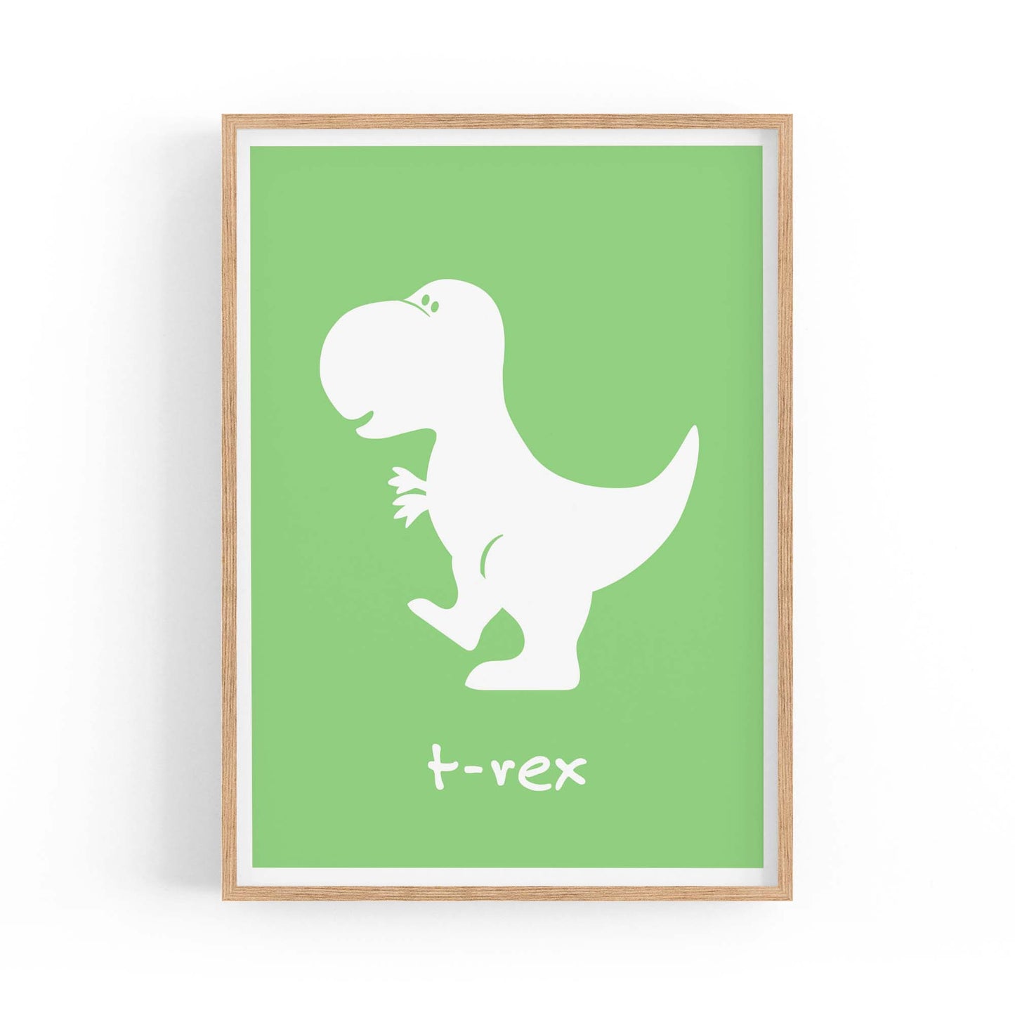 T-Rex Dinosaur Boys Bedroom Nursery Wall Art - The Affordable Art Company