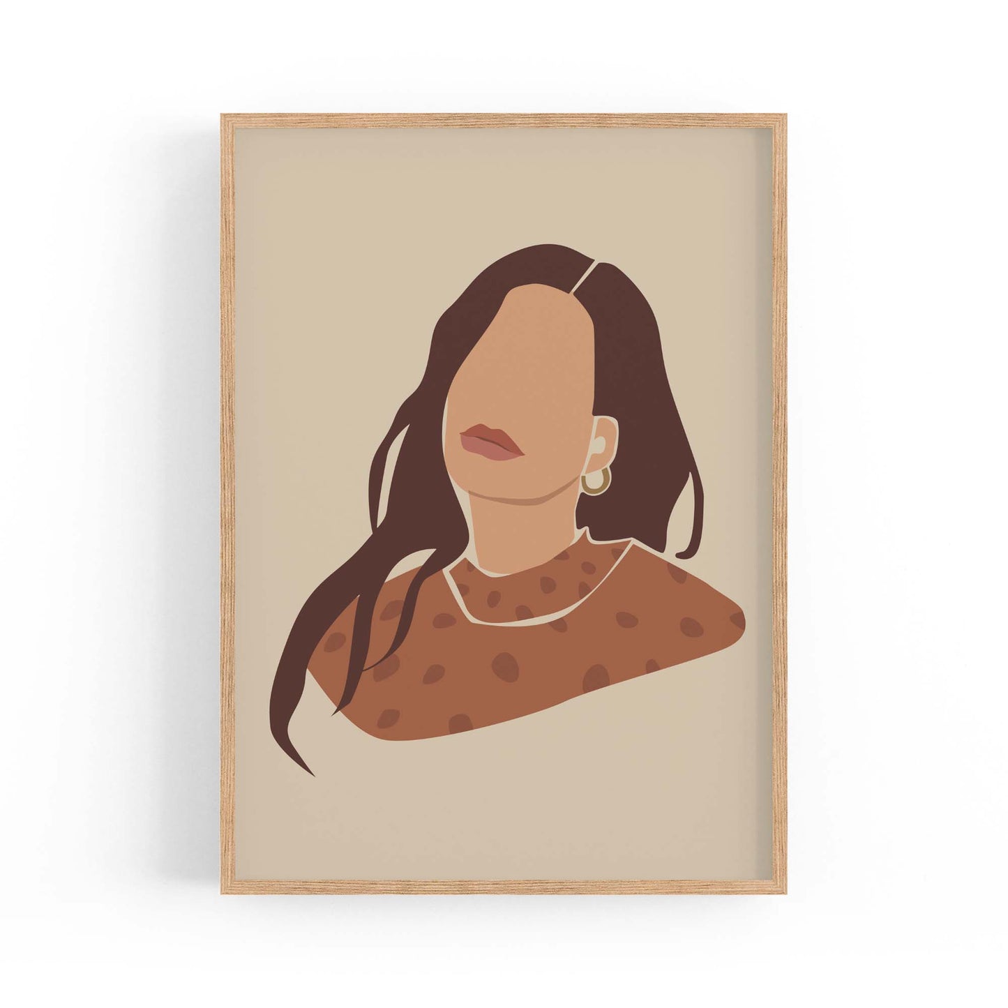 Abstract Vintage Girl Bedroom Fashion Girl Wall Art - The Affordable Art Company