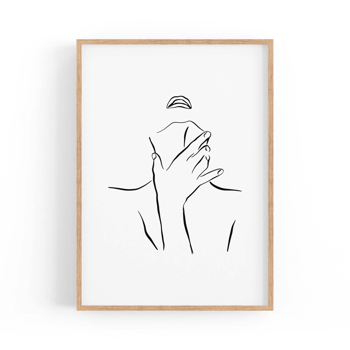 Provocative Female Line Girls Bedroom Wall Art - The Affordable Art Company