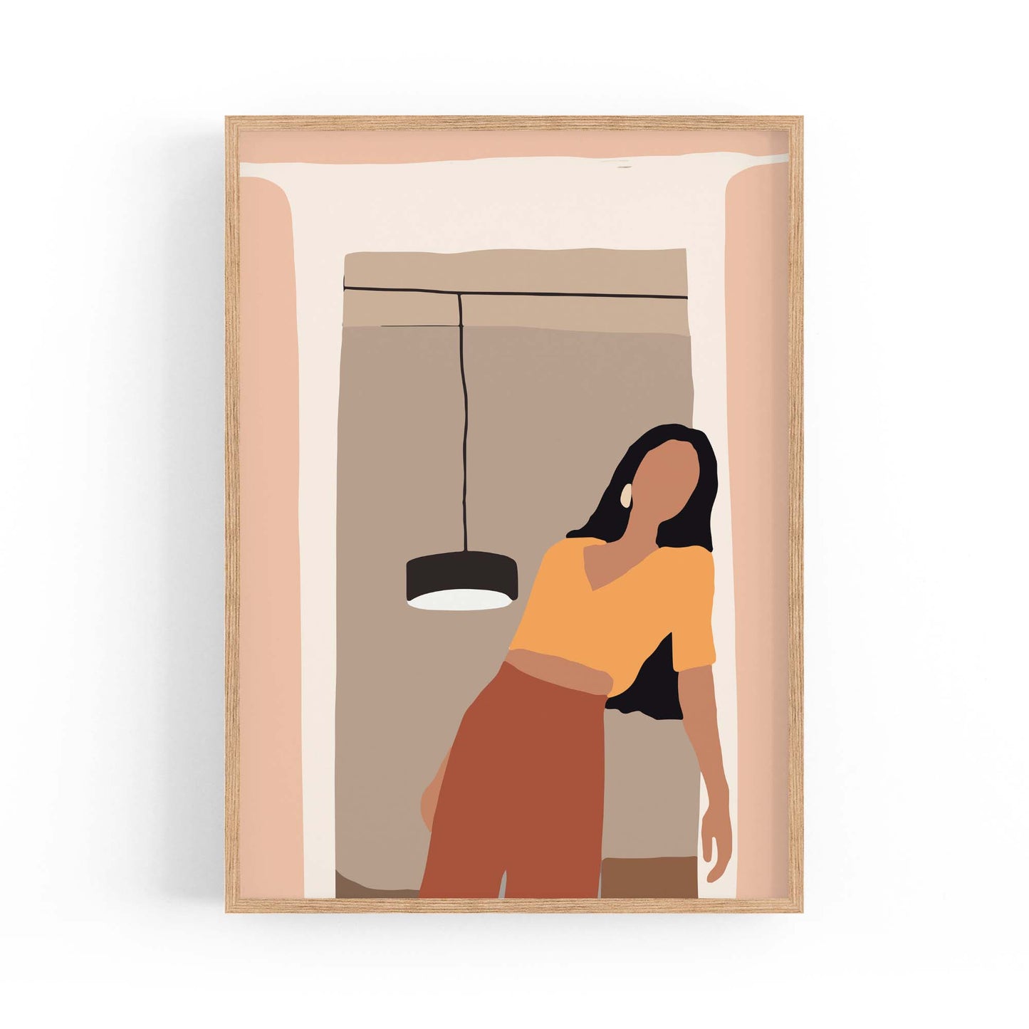 Fashion Minimal Retro Girls Bedroom Wall Art #5 - The Affordable Art Company
