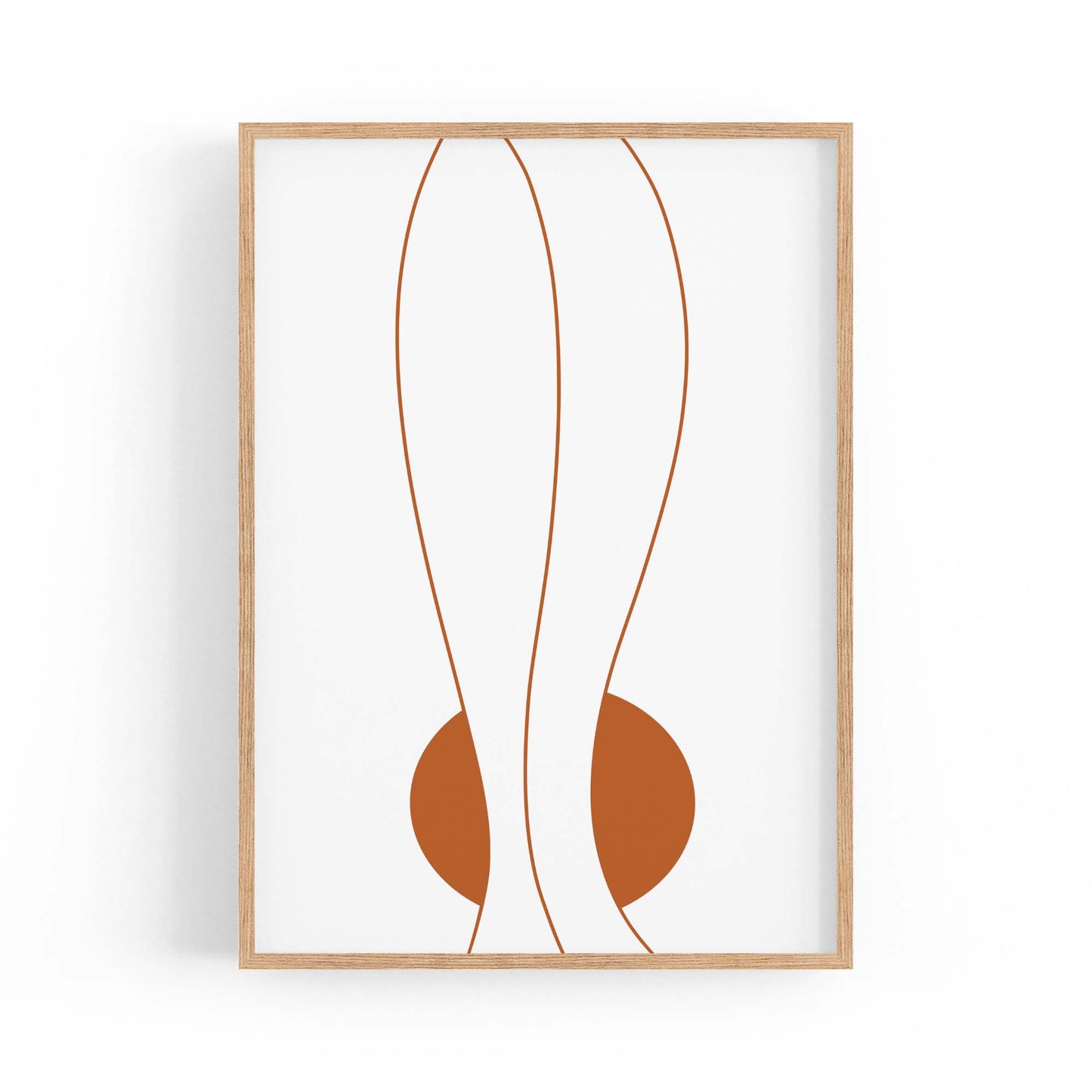 Minimal Waves Line Abstract Wall Art #7 - The Affordable Art Company