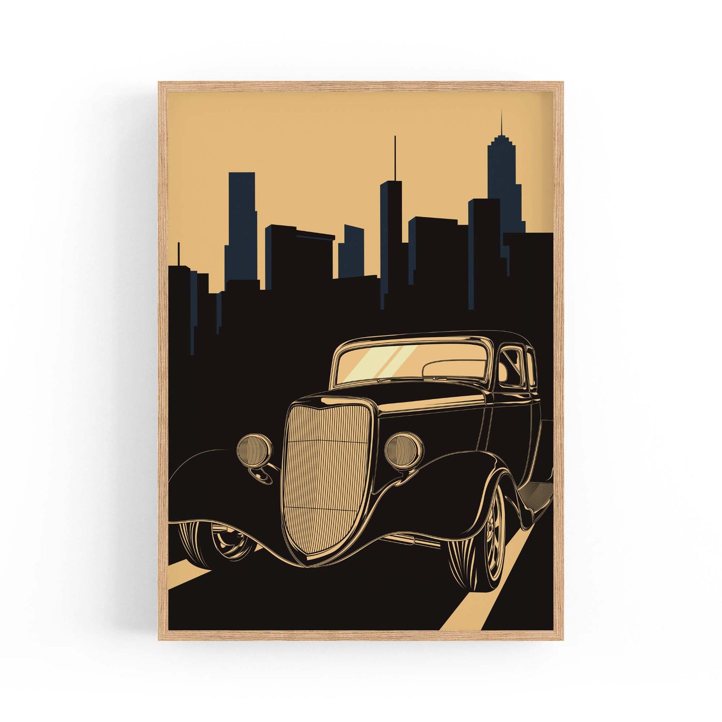 Art Deco Car Vintage Retro New York Wall Art #4 - The Affordable Art Company