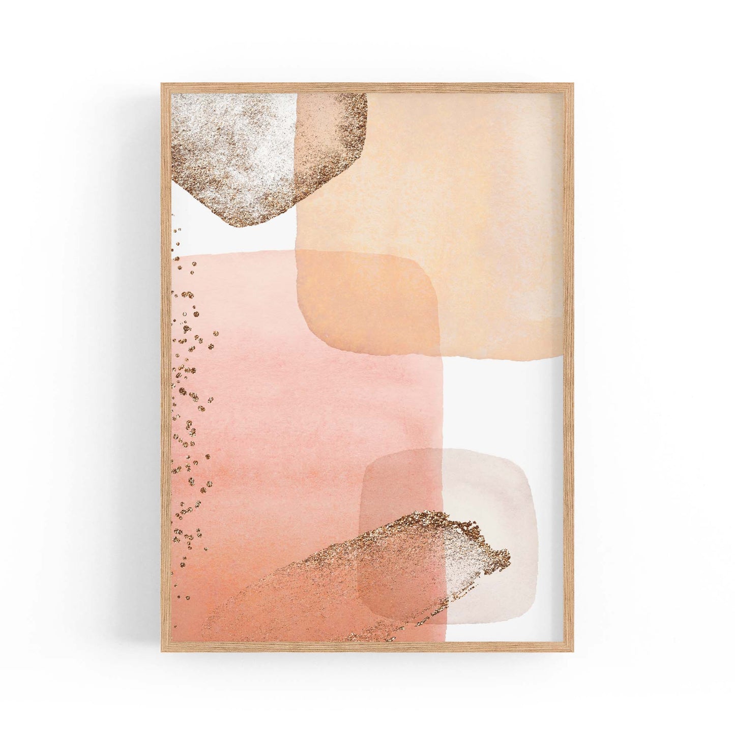 Abstract Modern Watercolour Shapes Painting Wall Art #12 - The Affordable Art Company