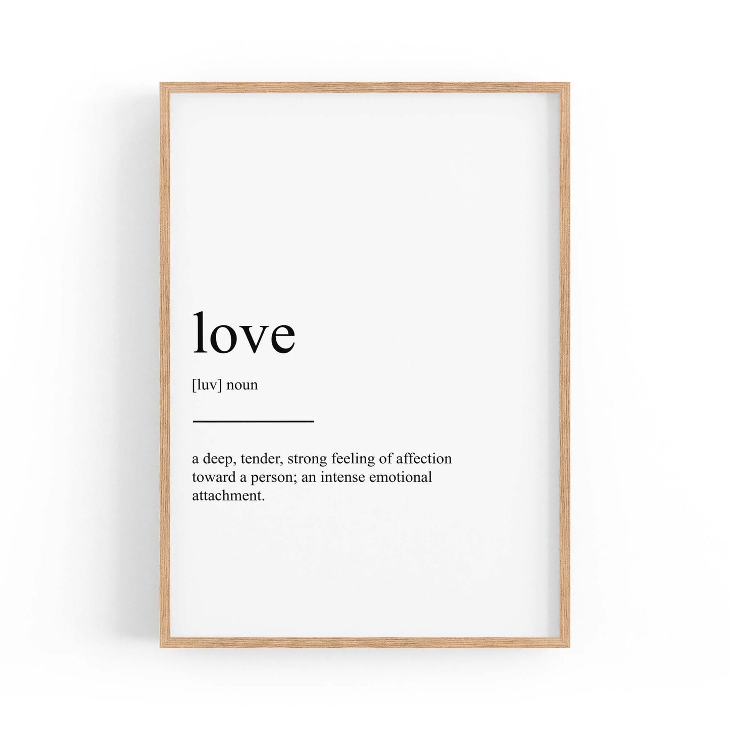 Love Dictionaly Definition Valentines Wall Art - The Affordable Art Company