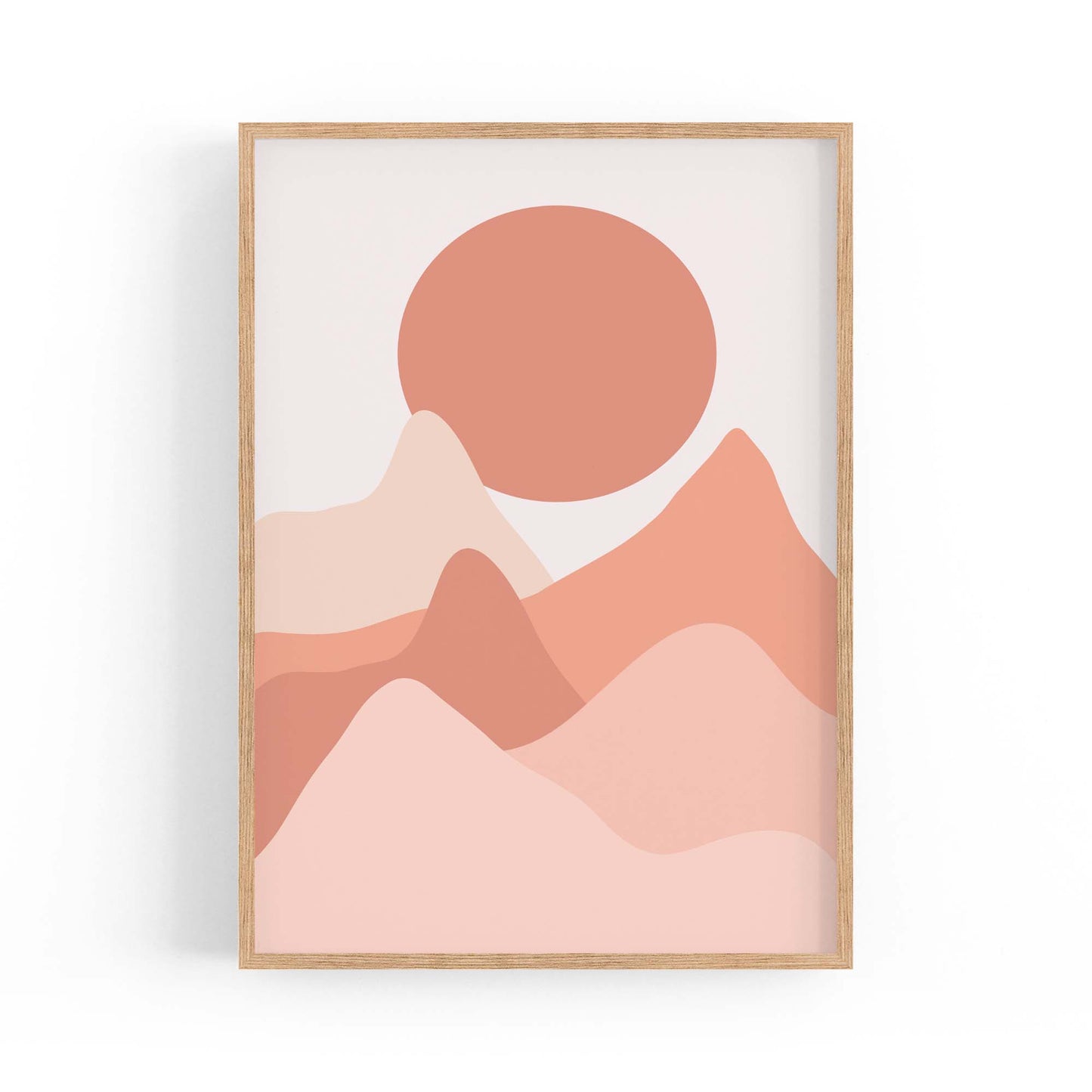 Minimal Mountain Wall Art - The Affordable Art Company