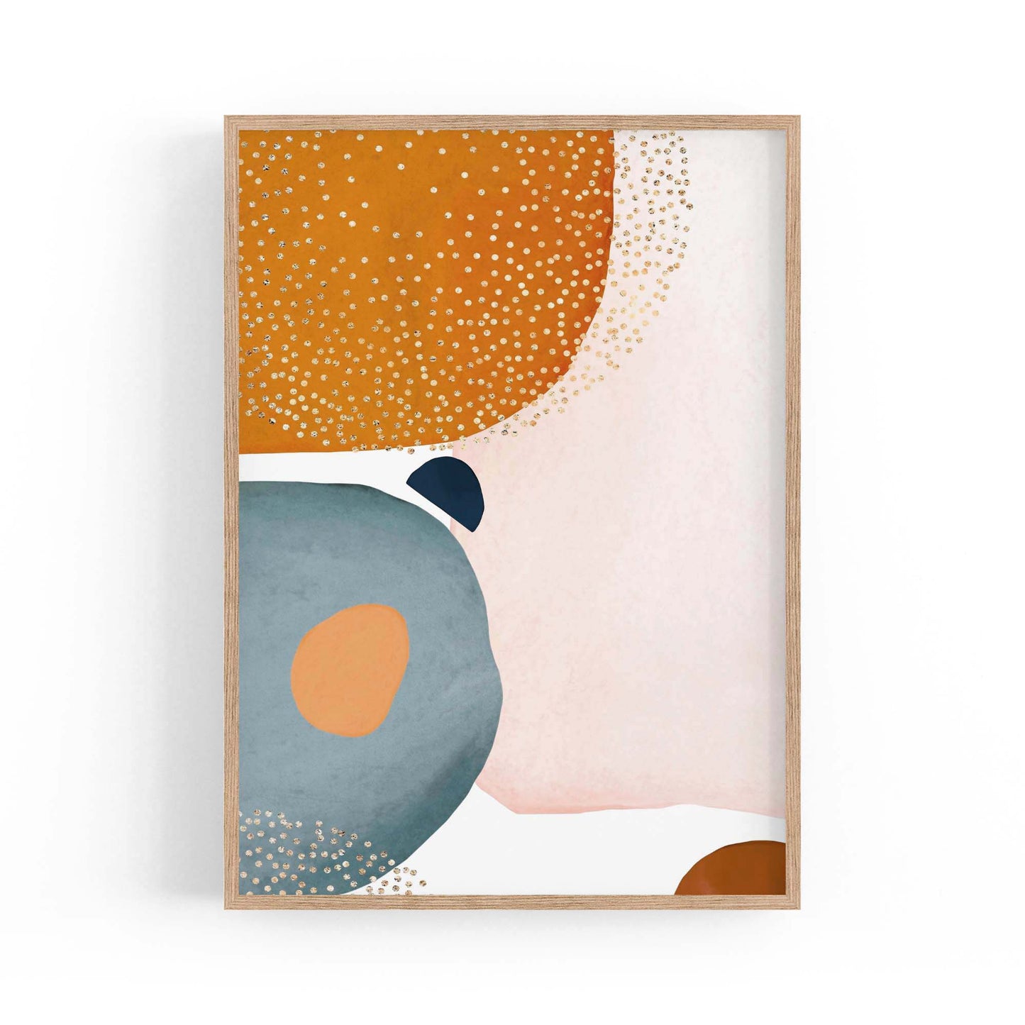 Minimal Pastel Abstract Retro Painting Wall Art #4 - The Affordable Art Company