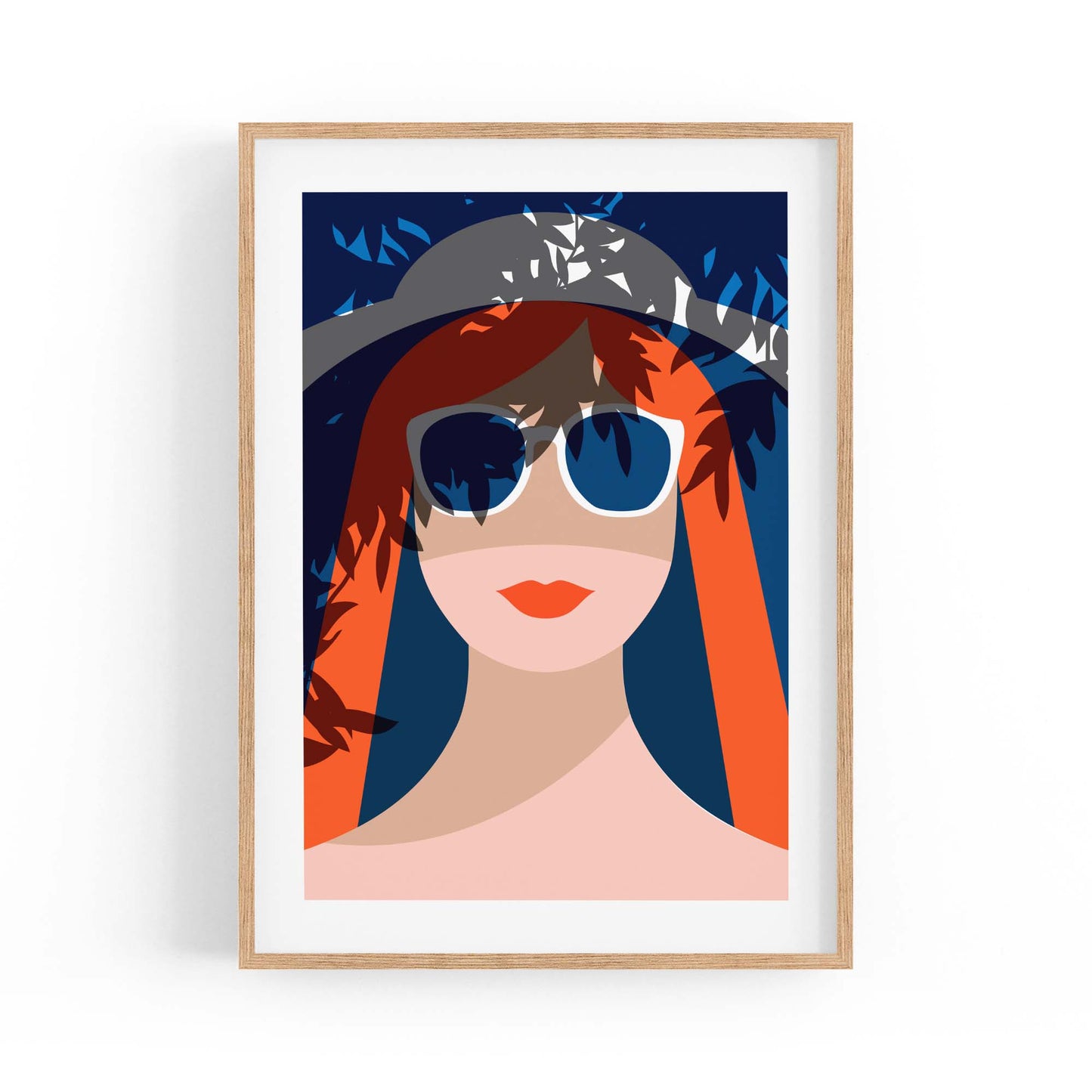 Retro Summer Beach Coastal Fashion Wall Art #1 - The Affordable Art Company