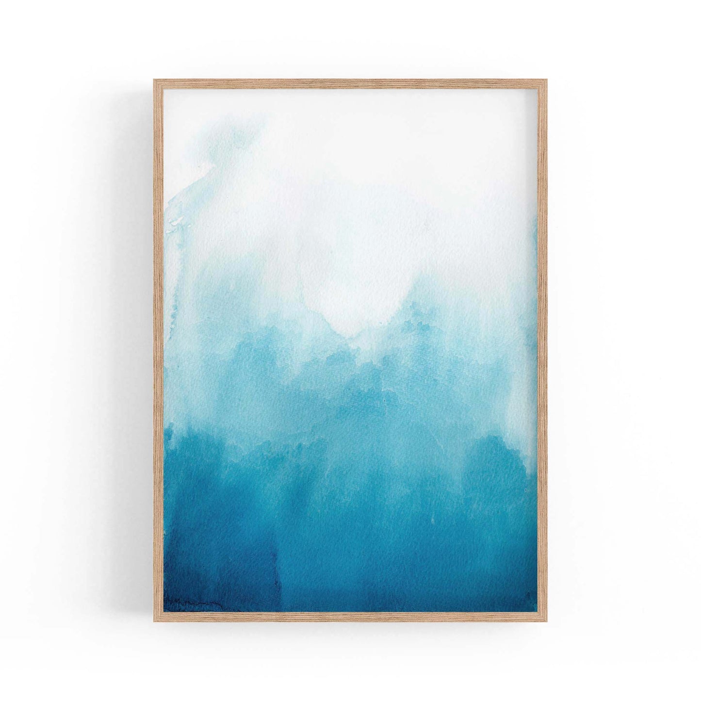 Minimal Blue Painting Abstract Modern Wall Art #11 - The Affordable Art Company