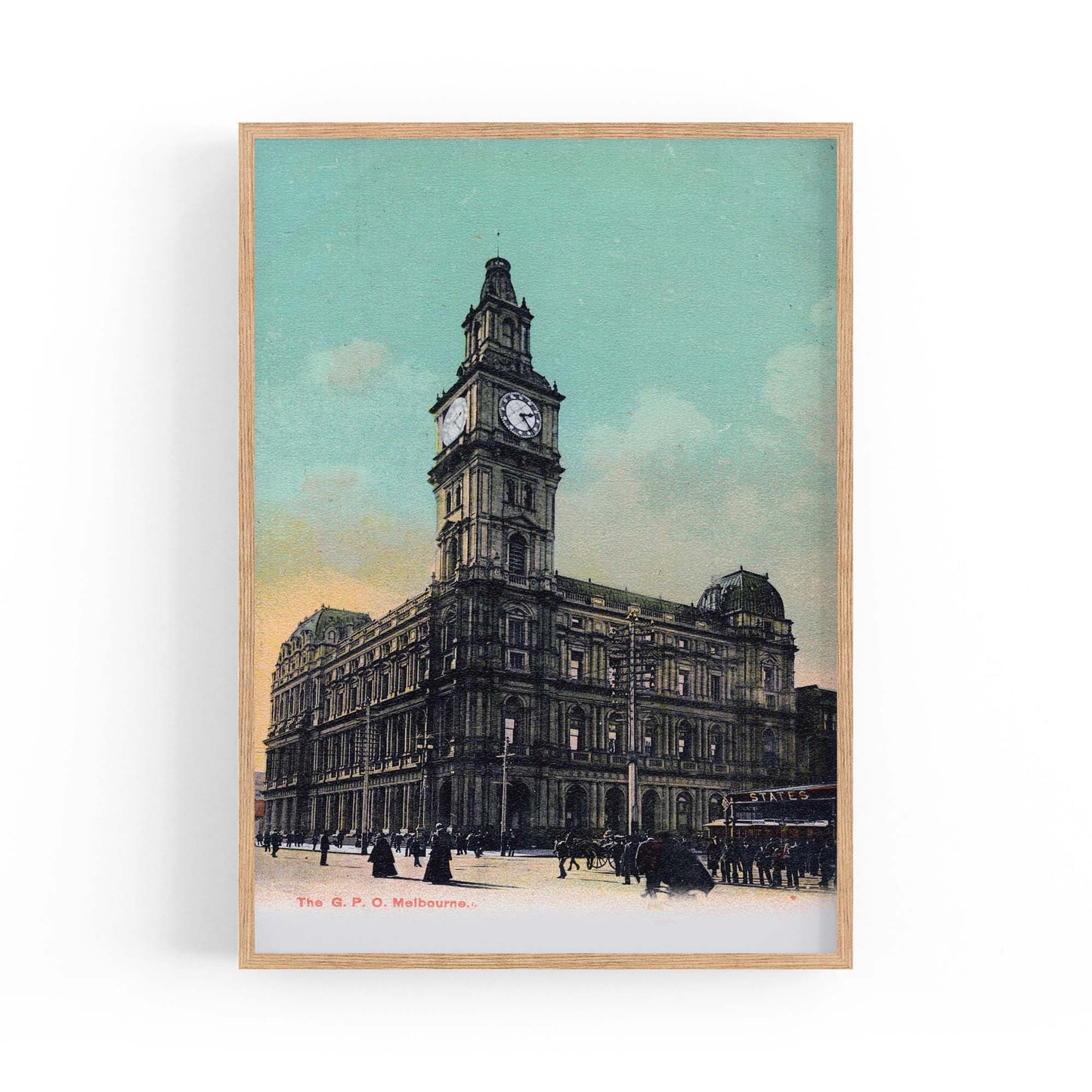 General Post Office, Melbourne Vintage Wall Art #1 - The Affordable Art Company