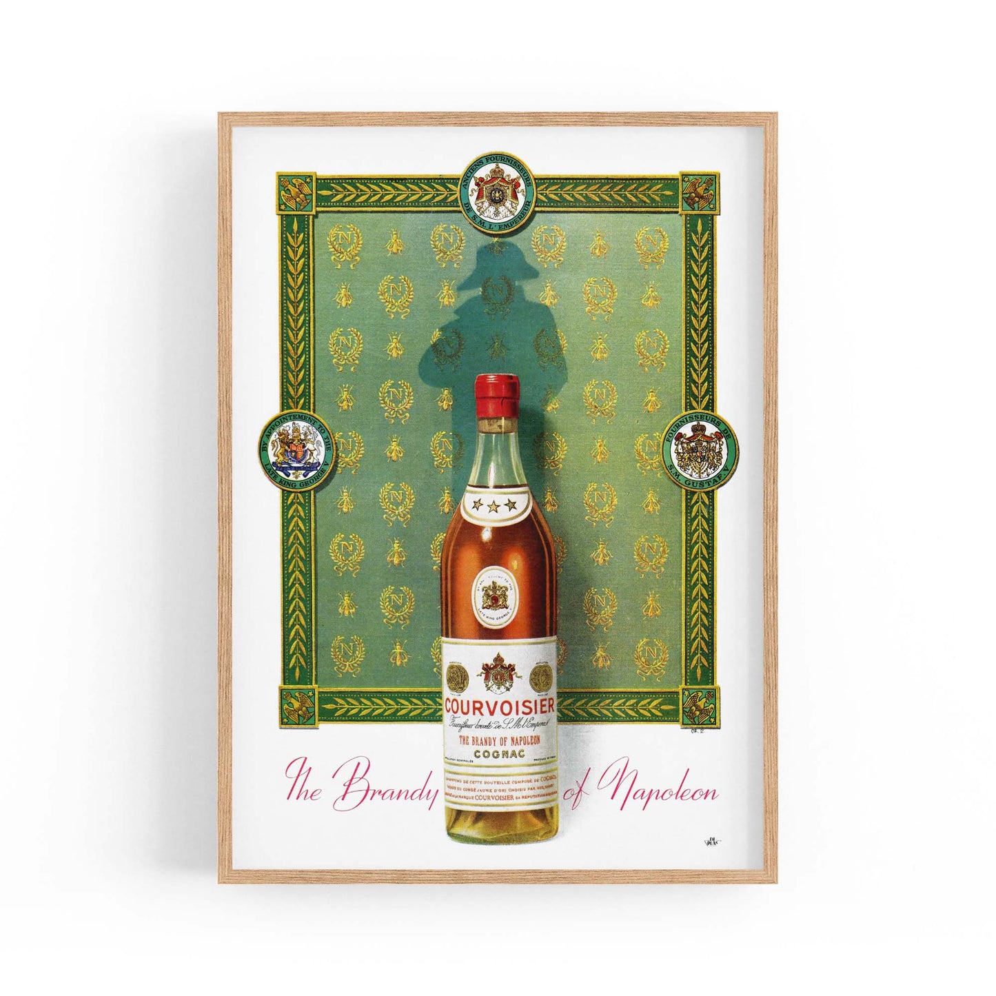 Courvoisier Cognac Vintage Drinks Advert Wall Art - The Affordable Art Company