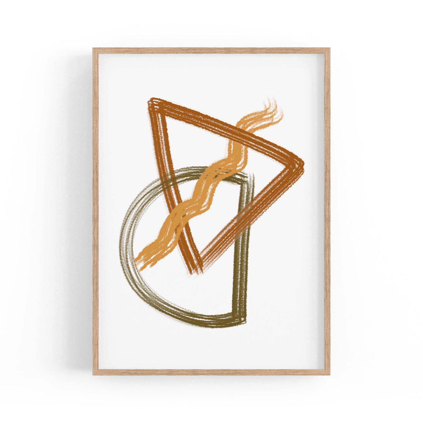 Abstract Minimal Shape Modern Artwork Wall Art #1 - The Affordable Art Company