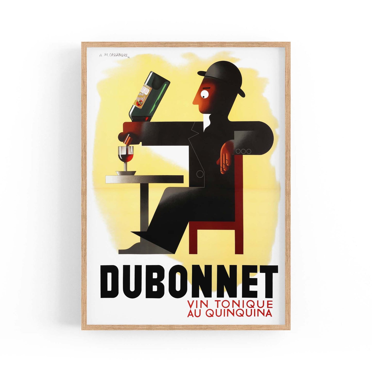 Vin Tonique Dubonnet Vintage Advert Wall Art - The Affordable Art Company