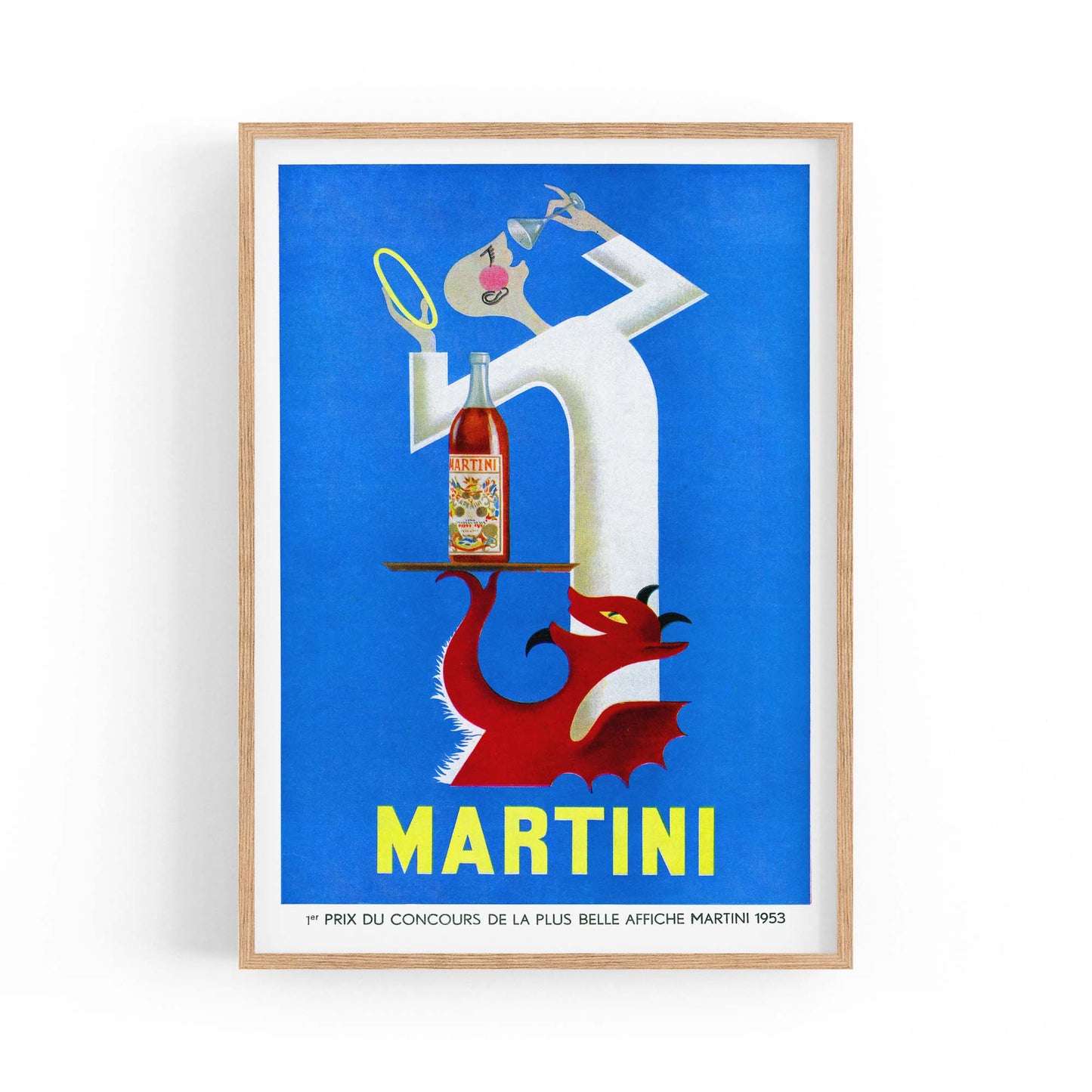 Martini "Red Devil & Angel" Vintage Drinks Advert Wall Art - The Affordable Art Company