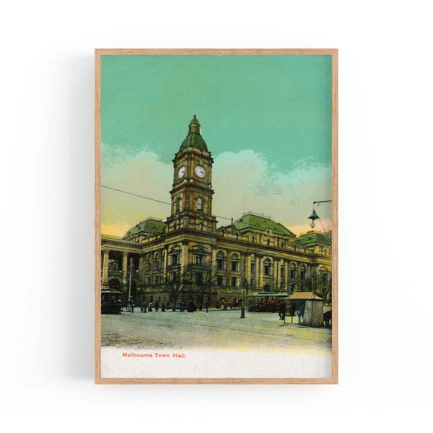 Town Hall, Melbourne Vintage Painting Wall Art #2 - The Affordable Art Company
