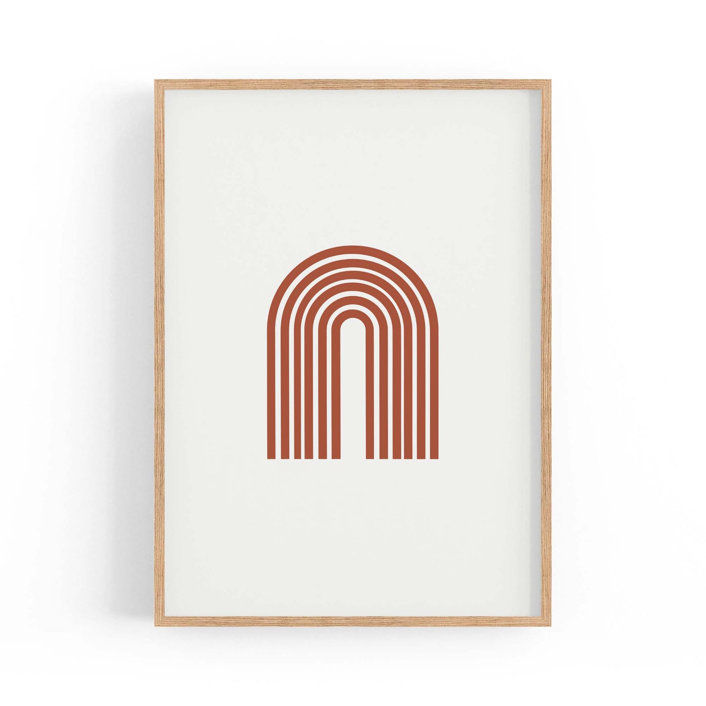 Minimal Pastel Abstract Retro Shapes Wall Art #4 - The Affordable Art Company