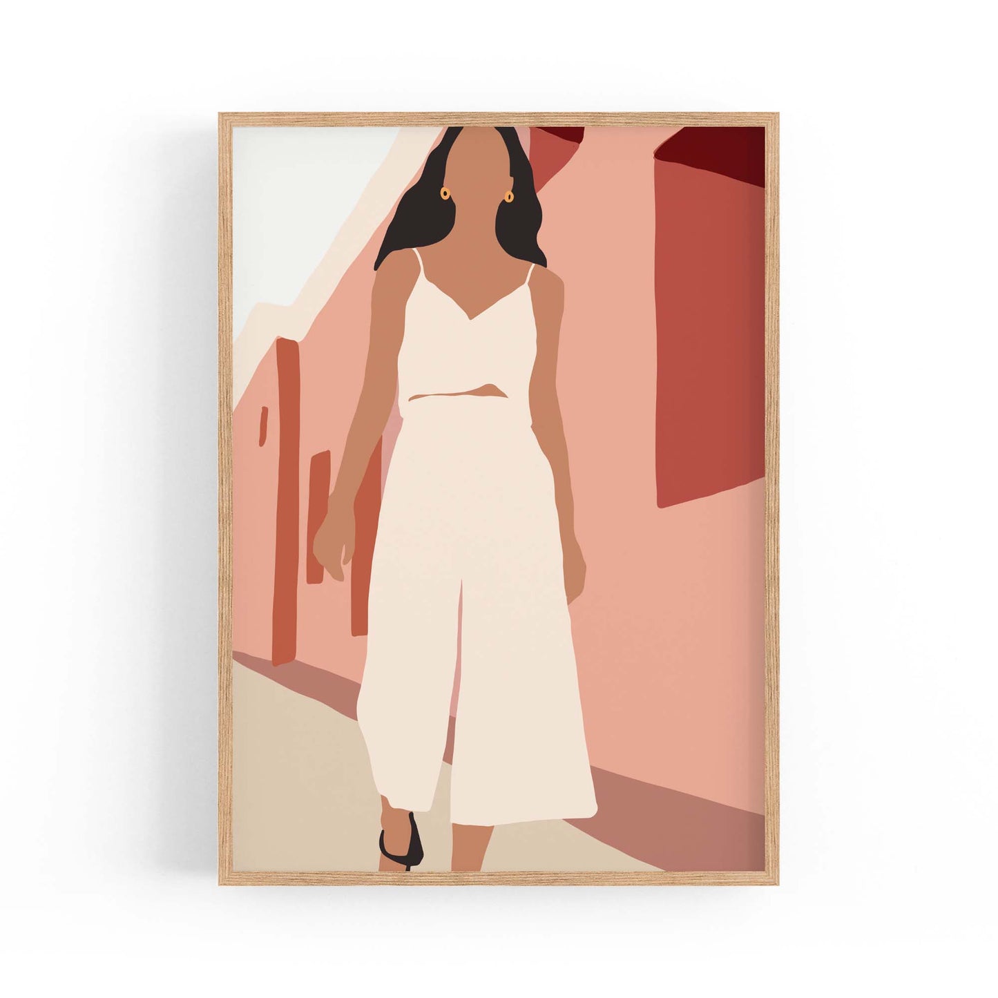 Fashion Minimal Retro Girls Bedroom Wall Art #2 - The Affordable Art Company