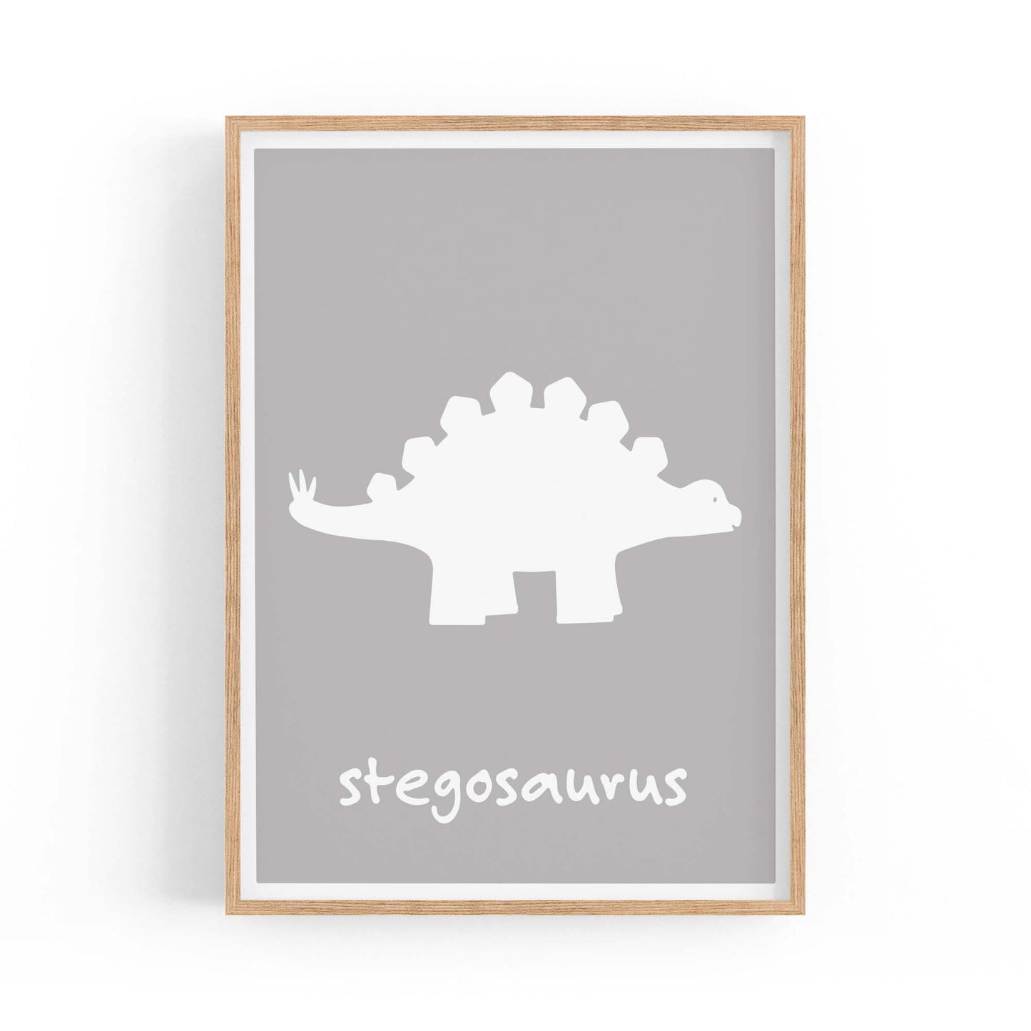 Stegosaurus Dinosaur Boys Bedroom Nursery Art - The Affordable Art Company