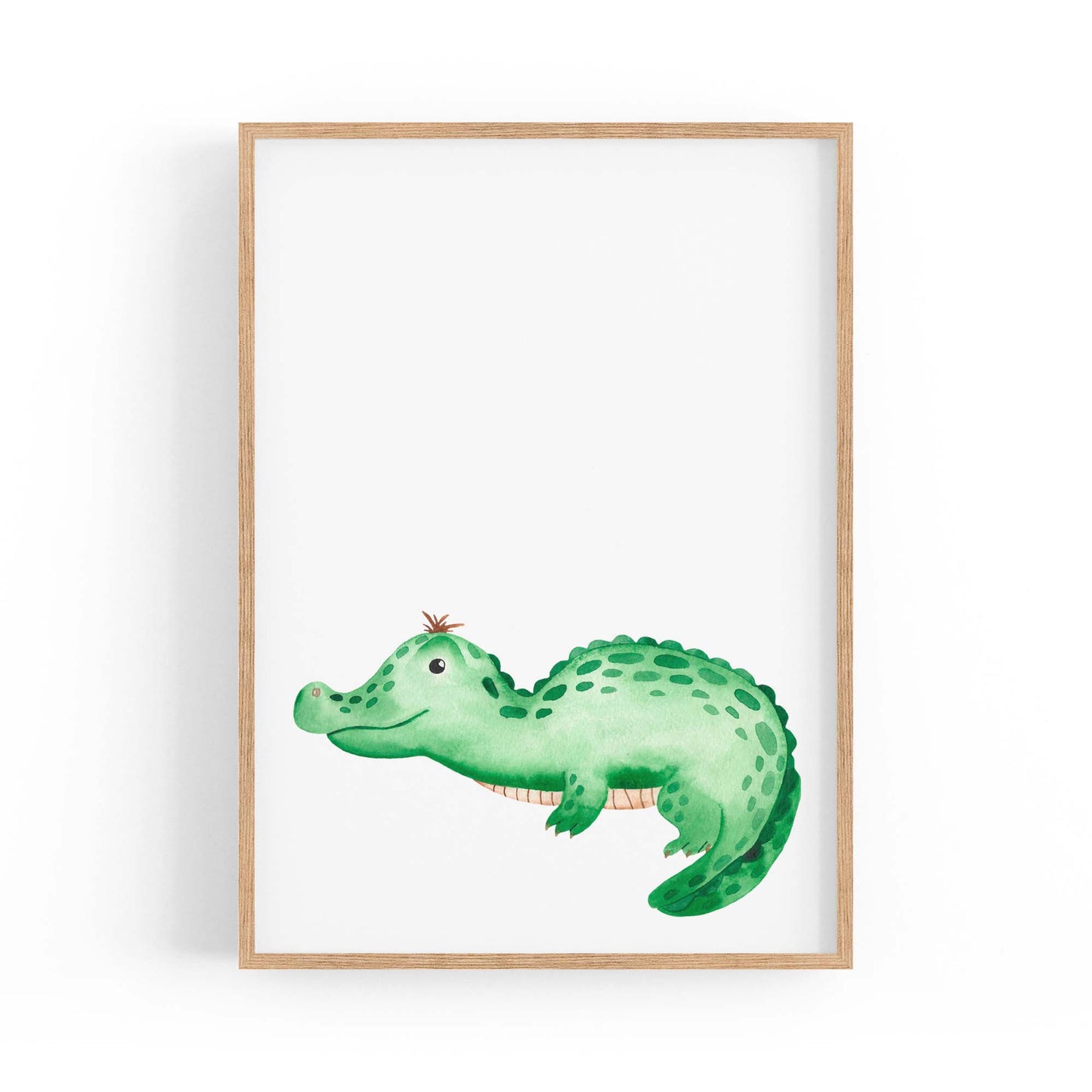 Cute Cartoon Crocodile Boys Bedroom Wall Art - The Affordable Art Company