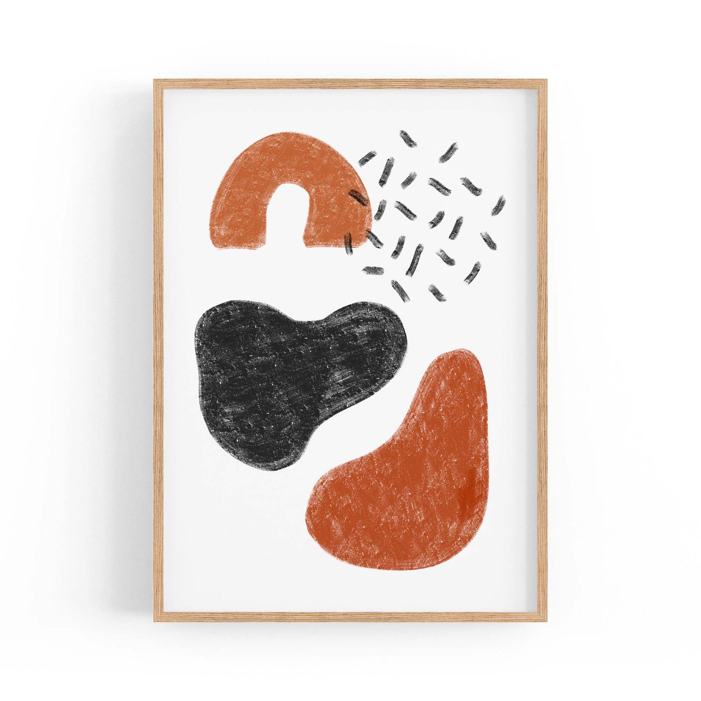 Modern Abstract Shape Minimal Retro Wall Art #2 - The Affordable Art Company