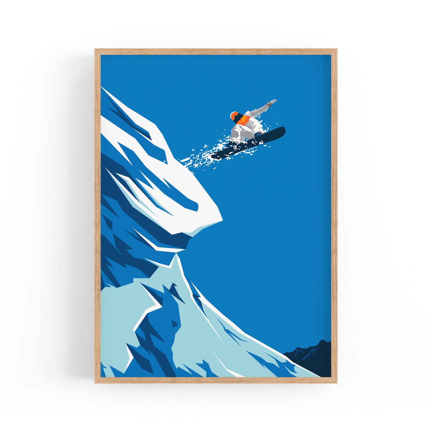 Retro Snowboard Vintage Winter Cabin Wall Art #1 - The Affordable Art Company