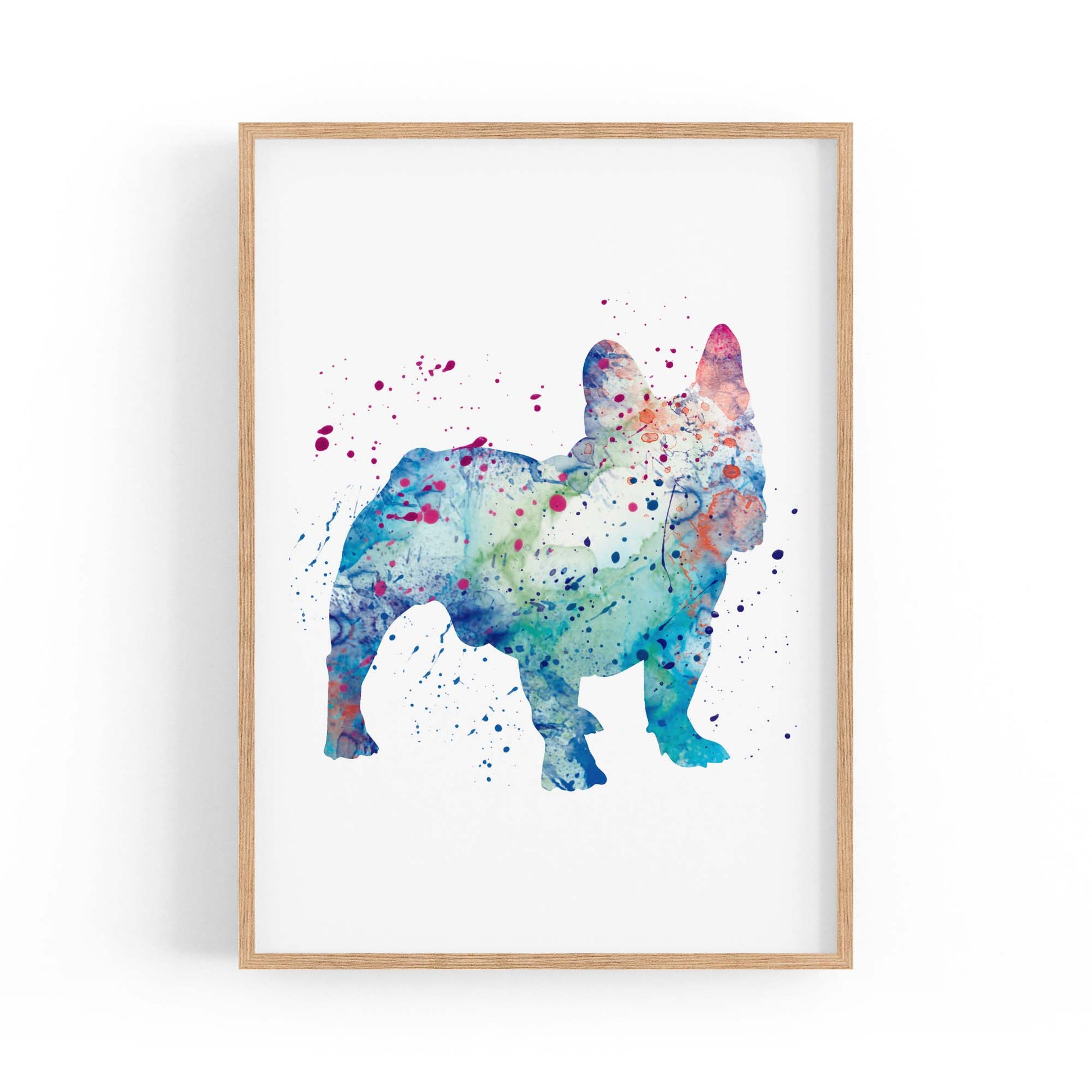French Bulldog Painting Wall Art Print - The Affordable Art Company