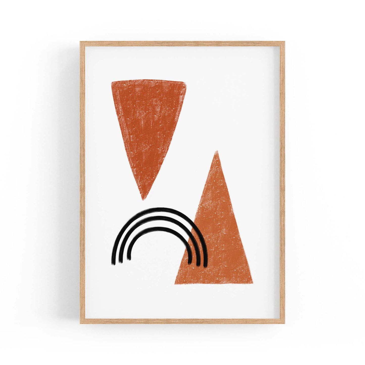 Modern Abstract Shape Minimal Retro Wall Art #4 - The Affordable Art Company